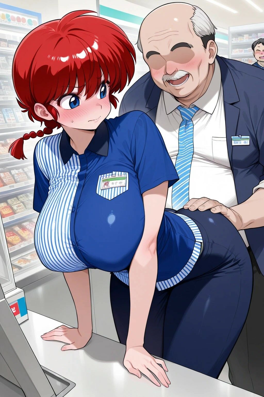 らんまがコンビニでえっちなことされまくる写真集 サンプル画像2