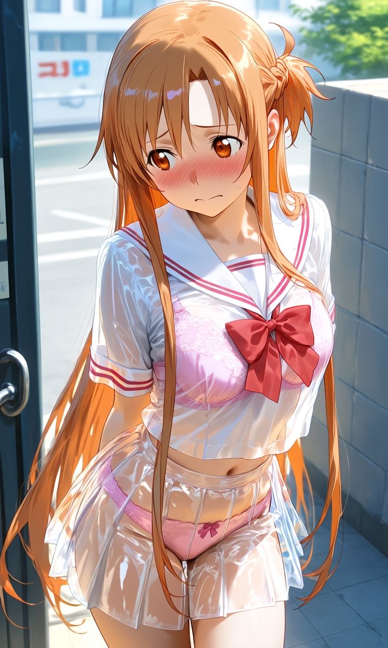 ア〇ナ スケスケセーラ服でHな日常 サンプル画像1