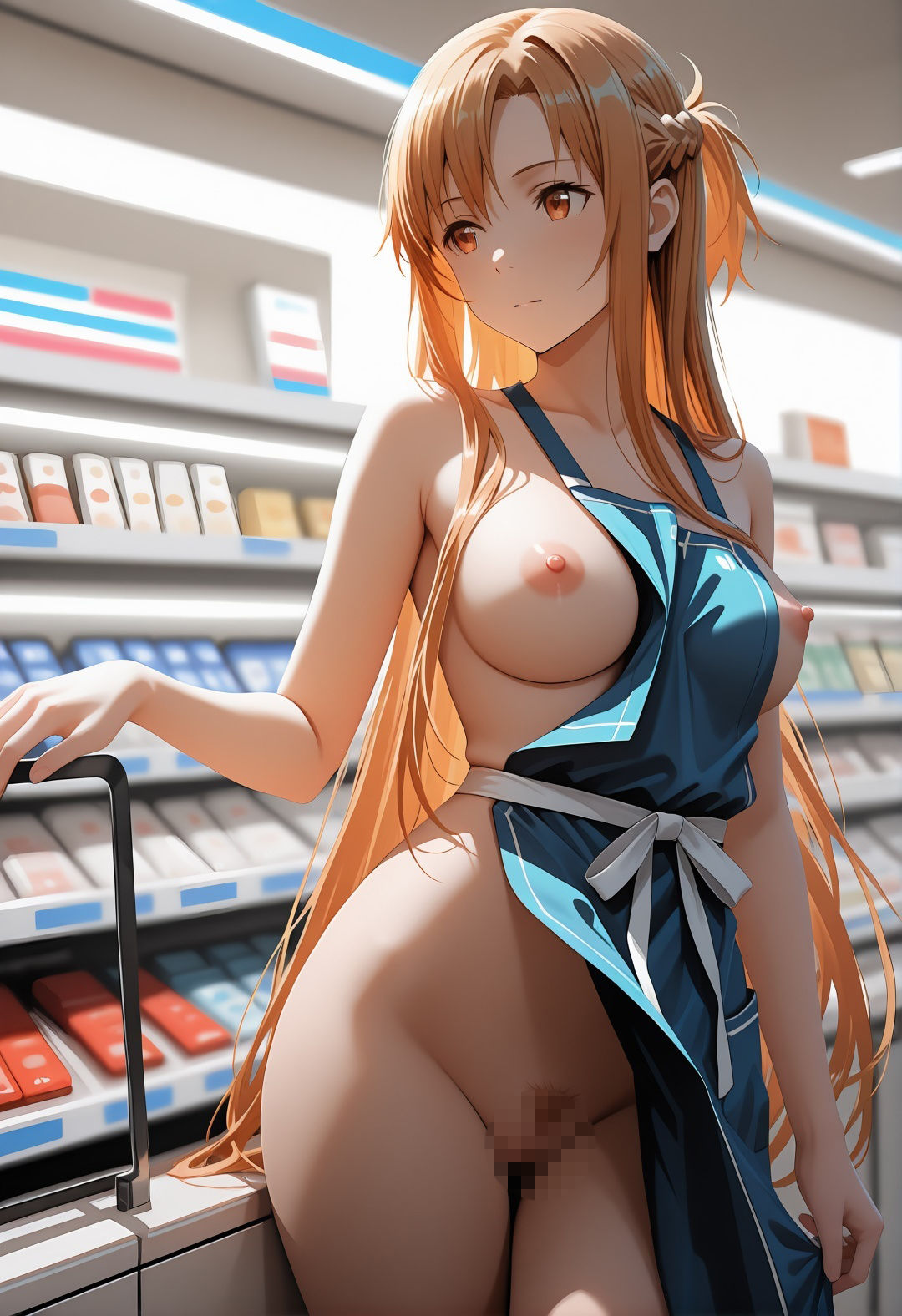 ア〇ナコンビニバイト露出凌●パロディ 中出しトイレ放尿バックNTRエロCG集314枚 サンプル画像6