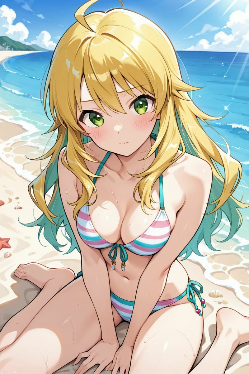 アイドル○スター  水着に着替えたら サンプル画像2