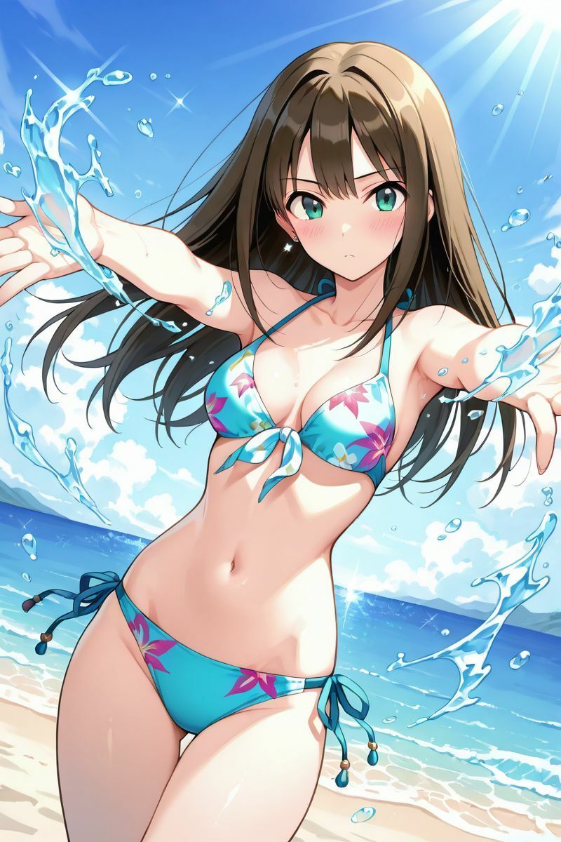 アイドル○スター  水着に着替えたら サンプル画像5