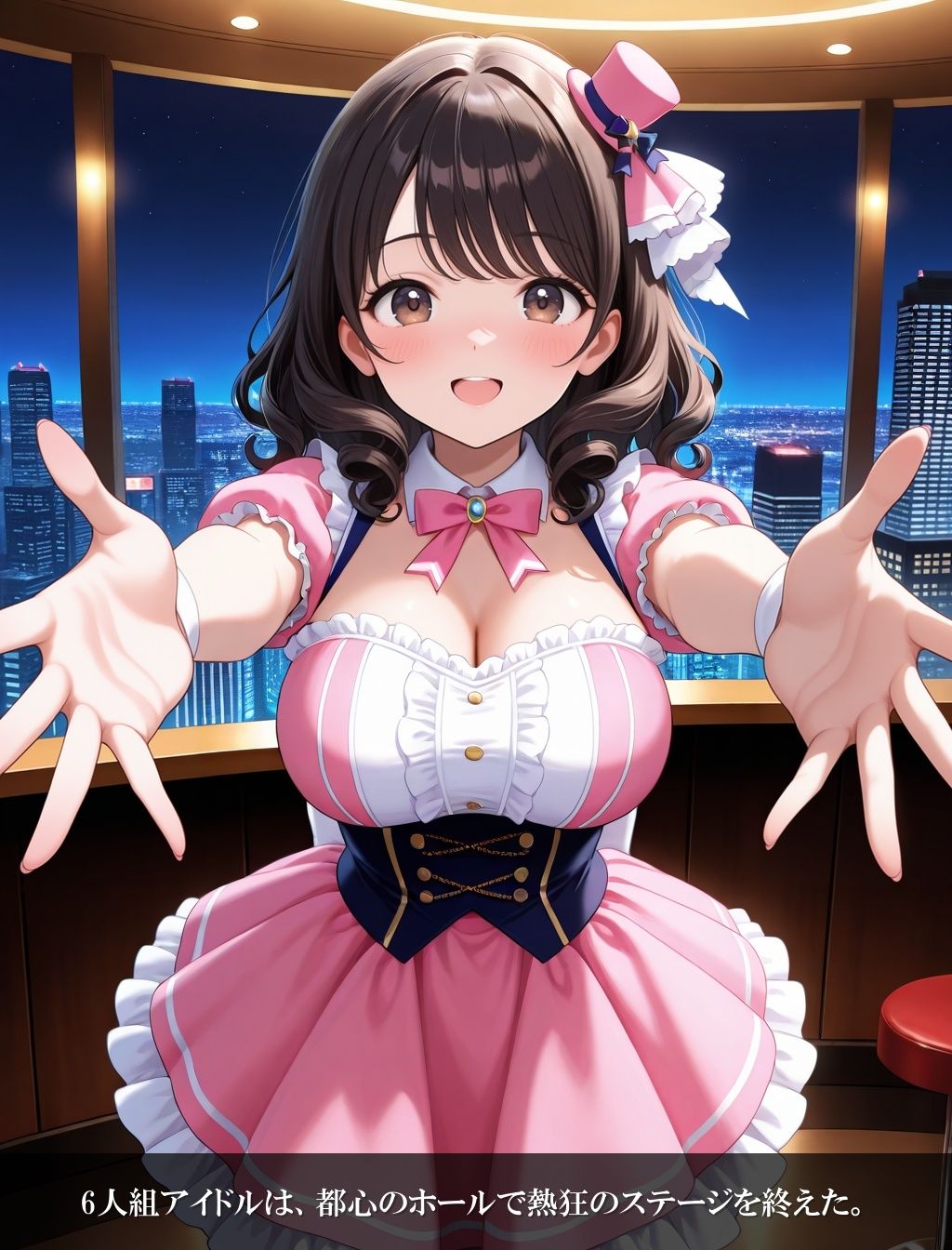 アイドルの裏営業、6人まとめて枕漬け〜高級バー編〜 サンプル画像1