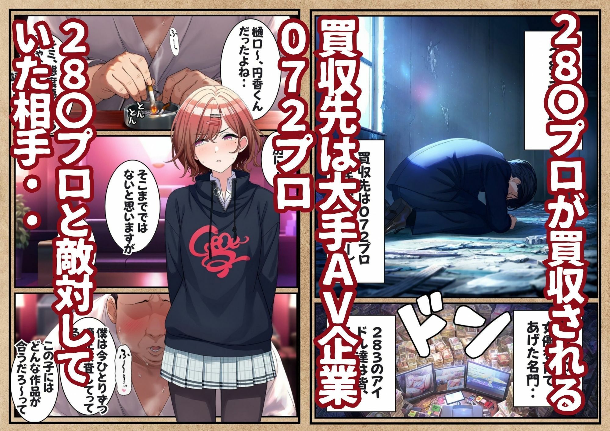 アイドル達がAV企業に入社してハメぱこされる話 1 サンプル画像1