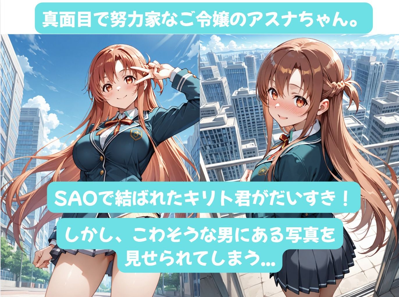 アスナちゃんとイチャラブえっち！ Plus！ 彼氏持ちご令嬢がチャラ男に恋して堕ちた理由 サンプル画像2