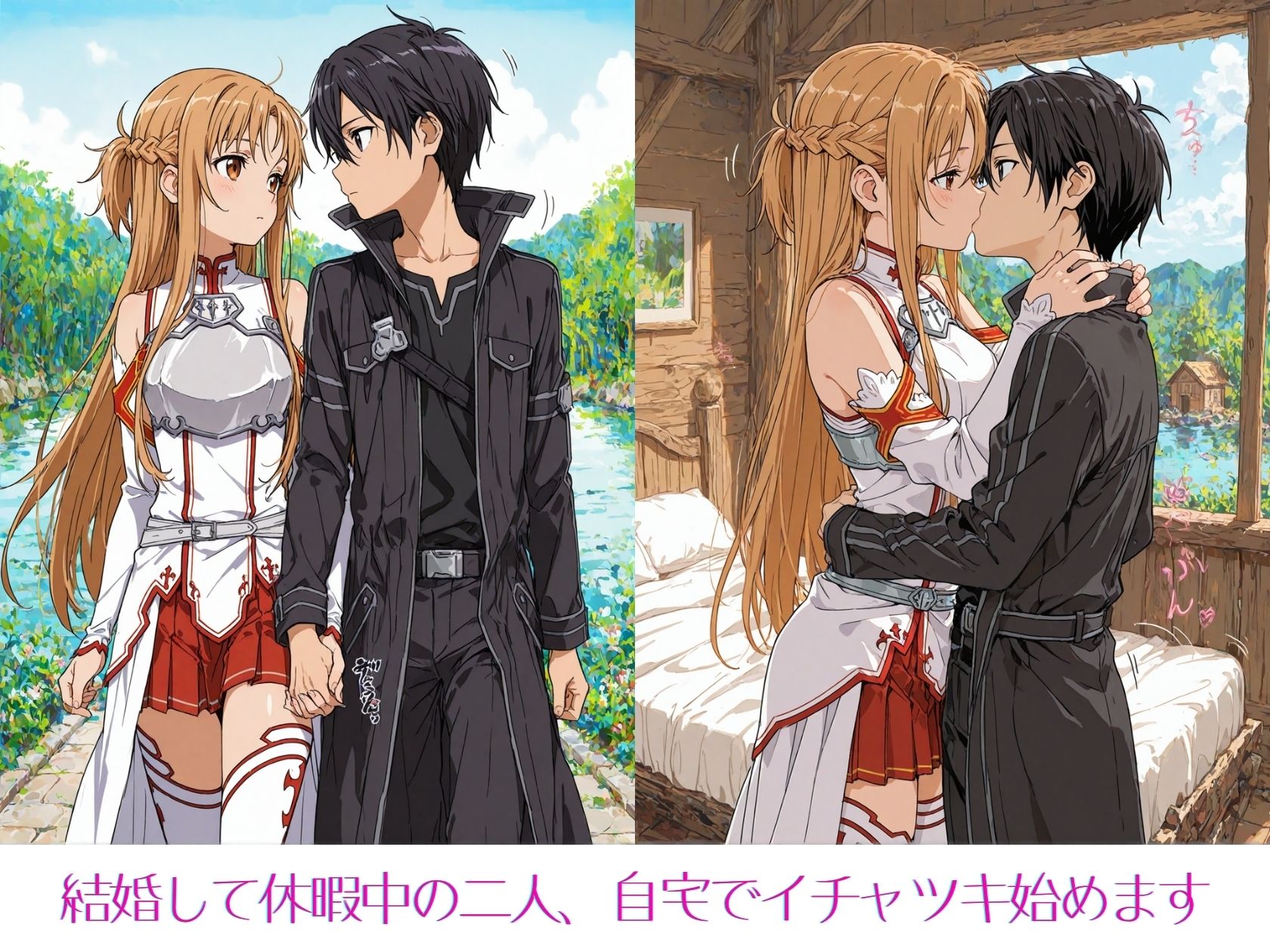 アスナとの逃避行 サンプル画像1