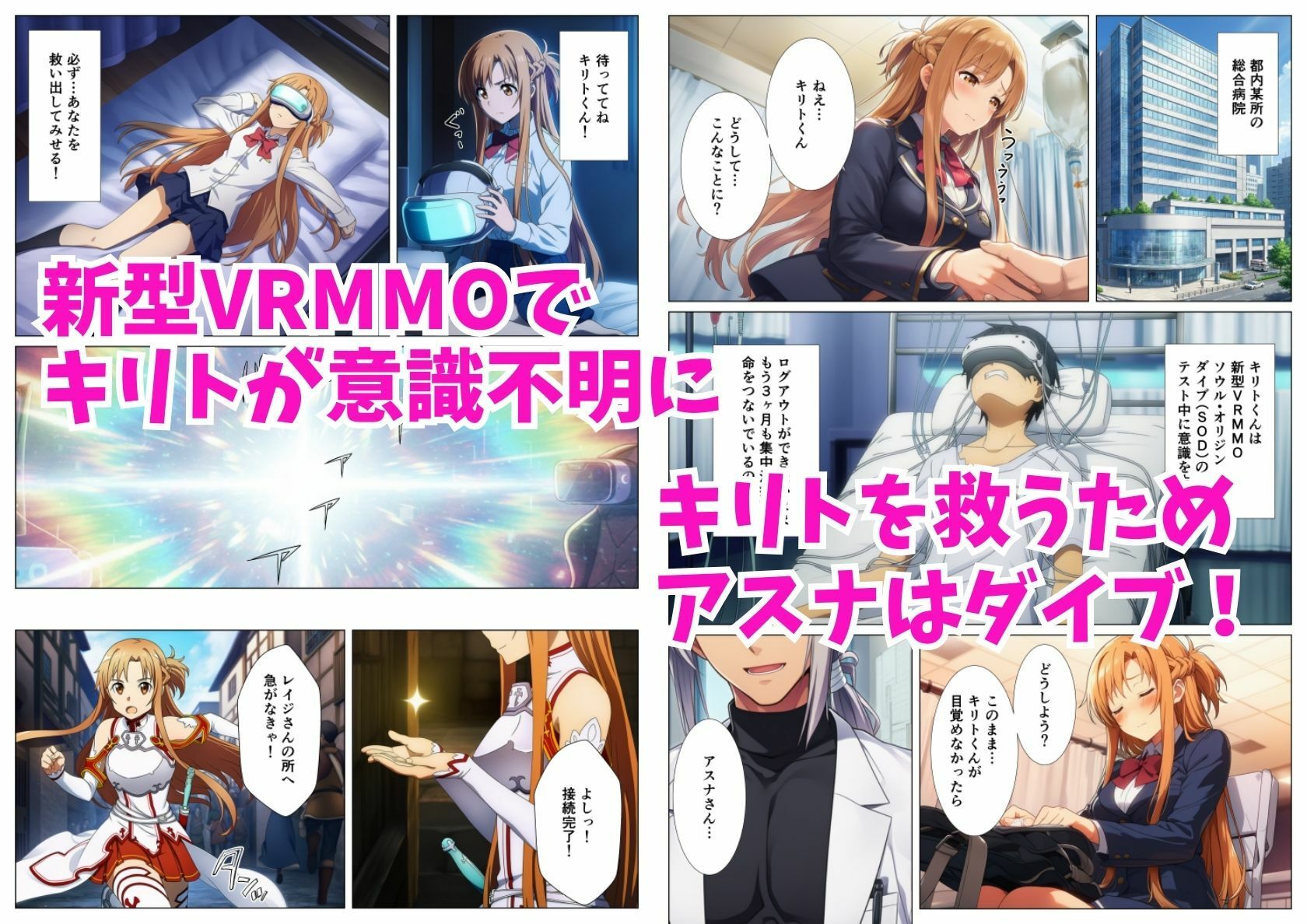 アスナ悪堕ち、SAOヒロイン達を次々と闇堕ちに誘う快楽の戦姫 サンプル画像1