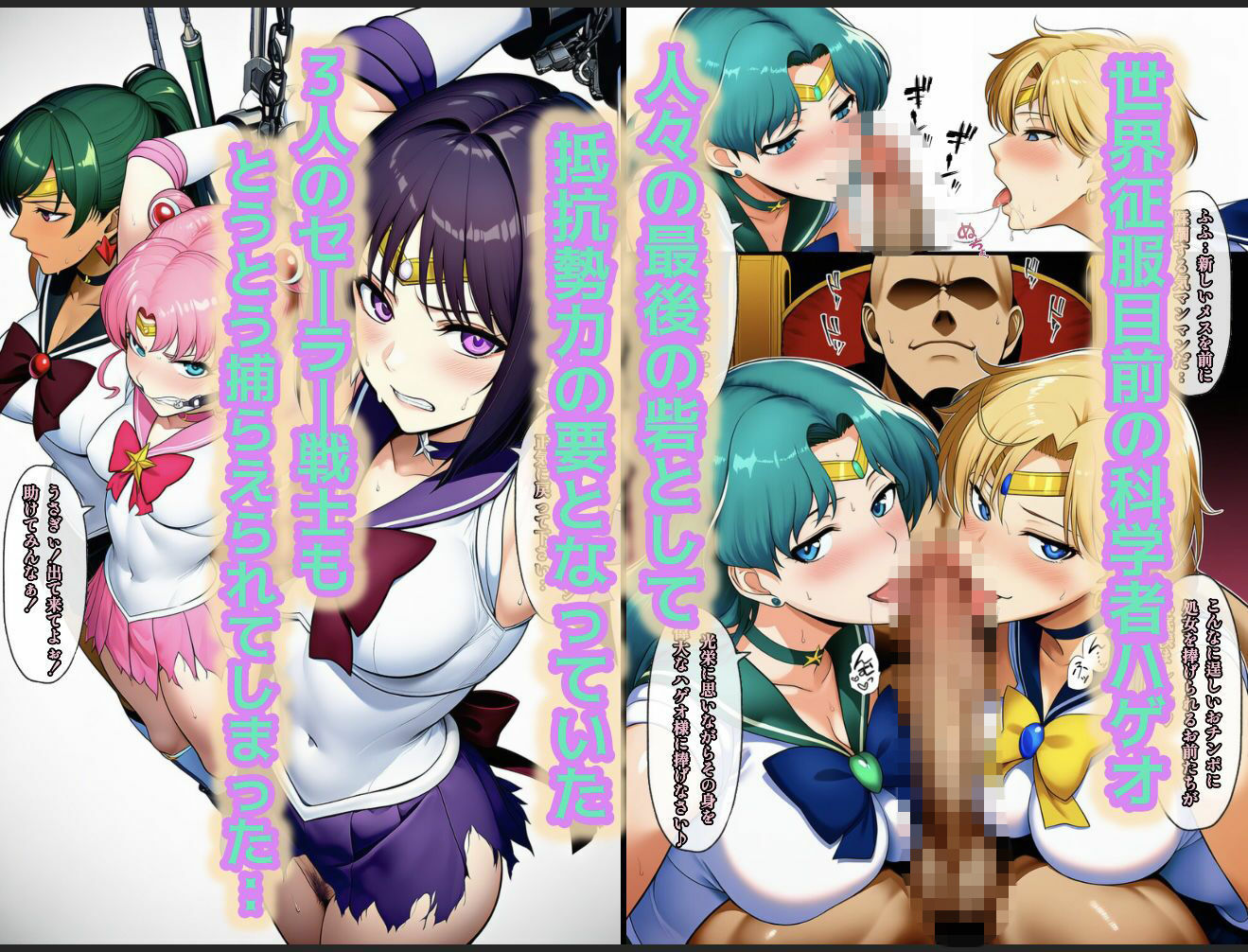 アヘ顔戦士セーラーgirl’s4 サンプル画像2