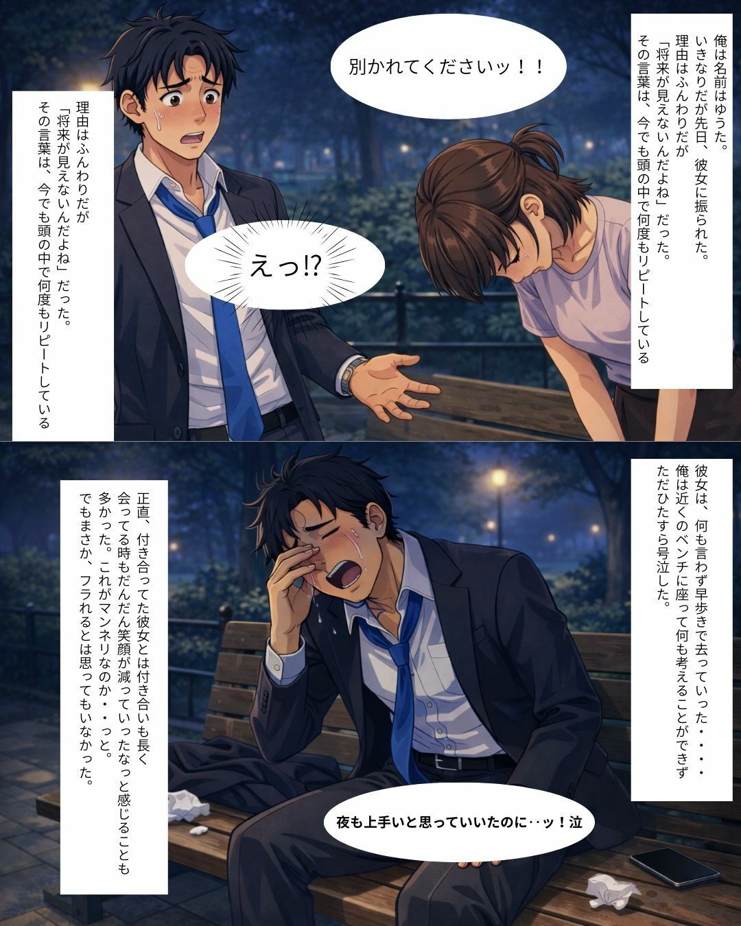 アメ舐めたら激エ〇過激セックスが見れた件 2（マッチングアプリで敗北した大人しめの黒髪ショートカット編） サンプル画像1