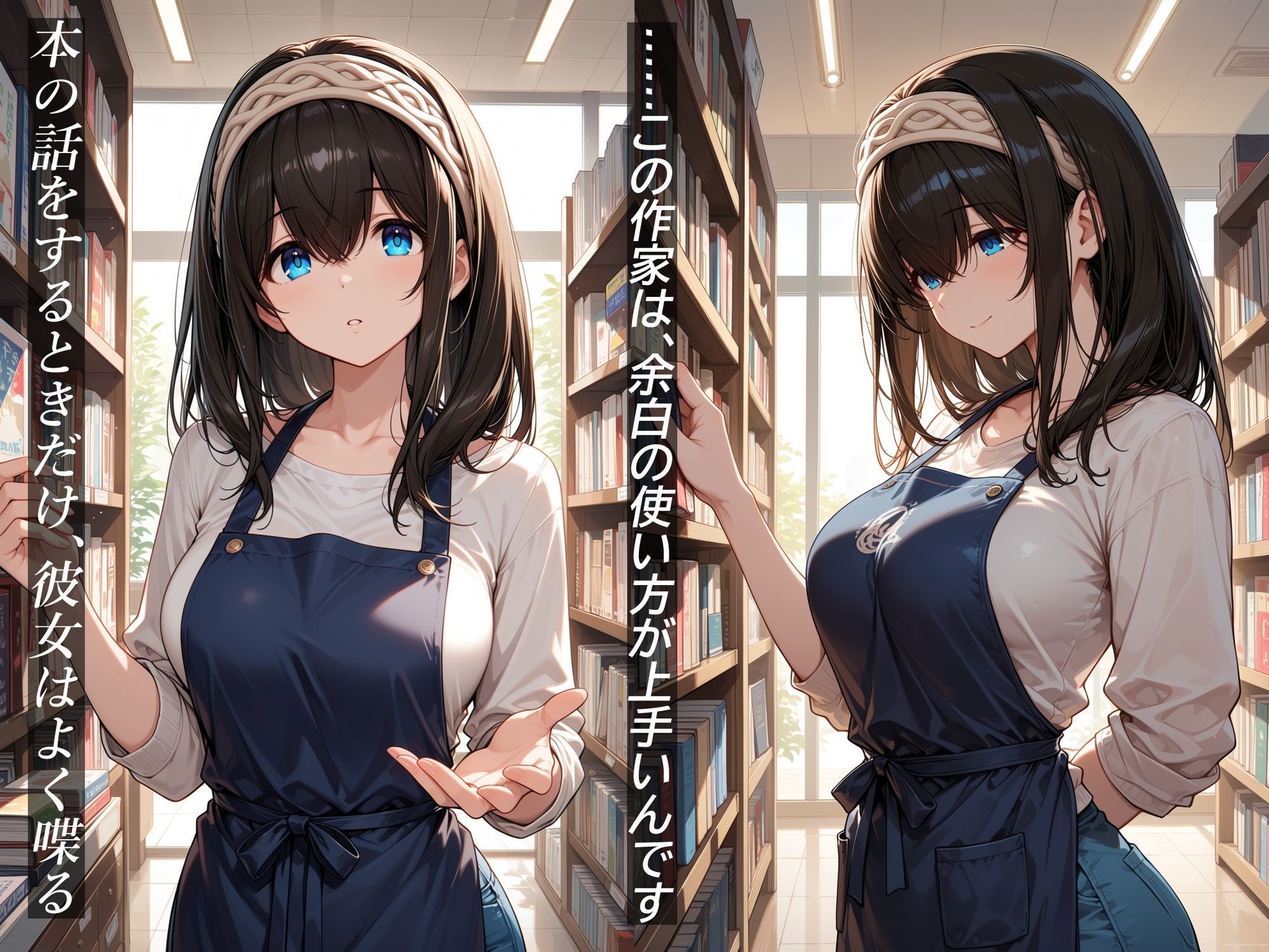 イケナイ関係 〜物静かな巨乳読書家 鷺〇文香が言葉を失い中出し漬けになるまで〜 サンプル画像1