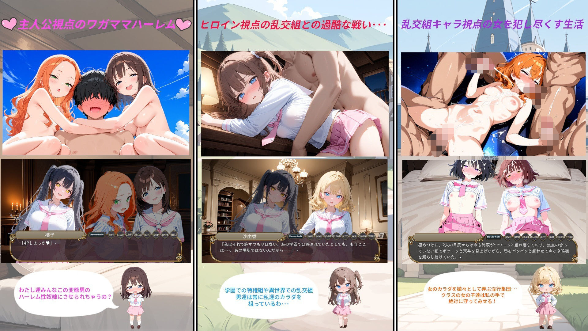 イジメられていた僕が異世界転移でチート能力を手に入れたのでクラスメイトたちで性奴●ハーレムをつくったI サンプル画像1
