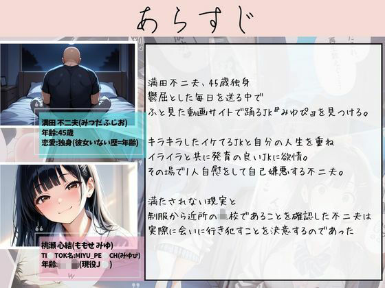 イマドキ巨乳美少女 TikToker女子〇生 桃瀬心結 拉致から大量輪●配信3日間 サンプル画像1
