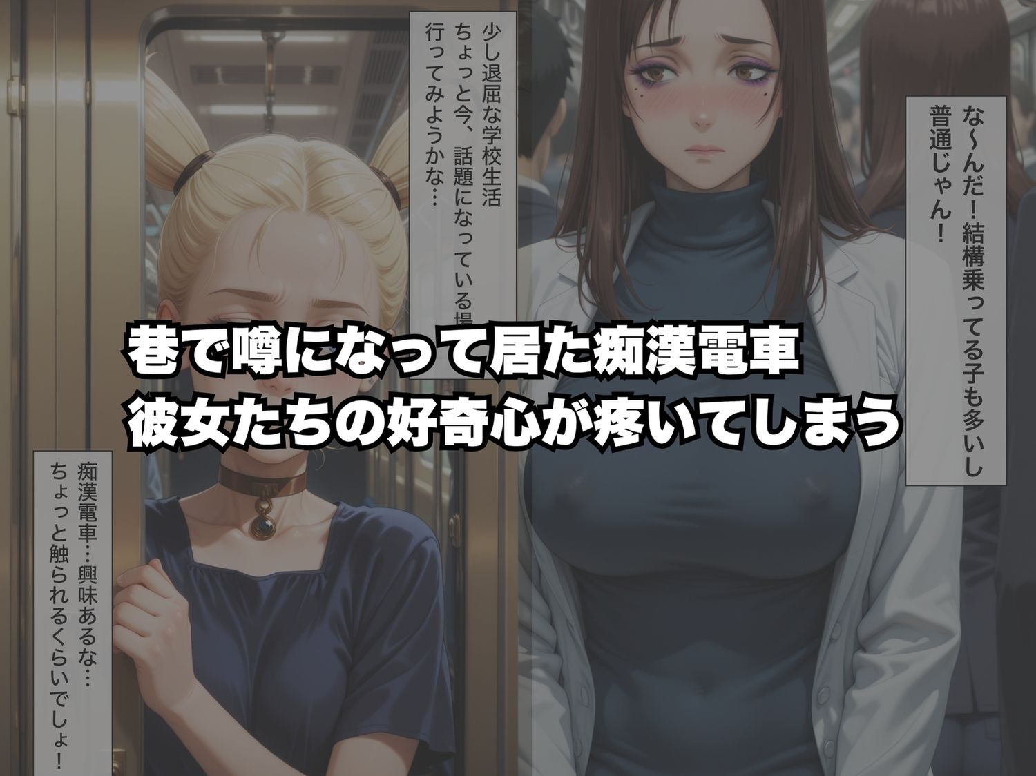 イヤッ！痴●電車から降りられない〜呪●廻戦編〜 サンプル画像1