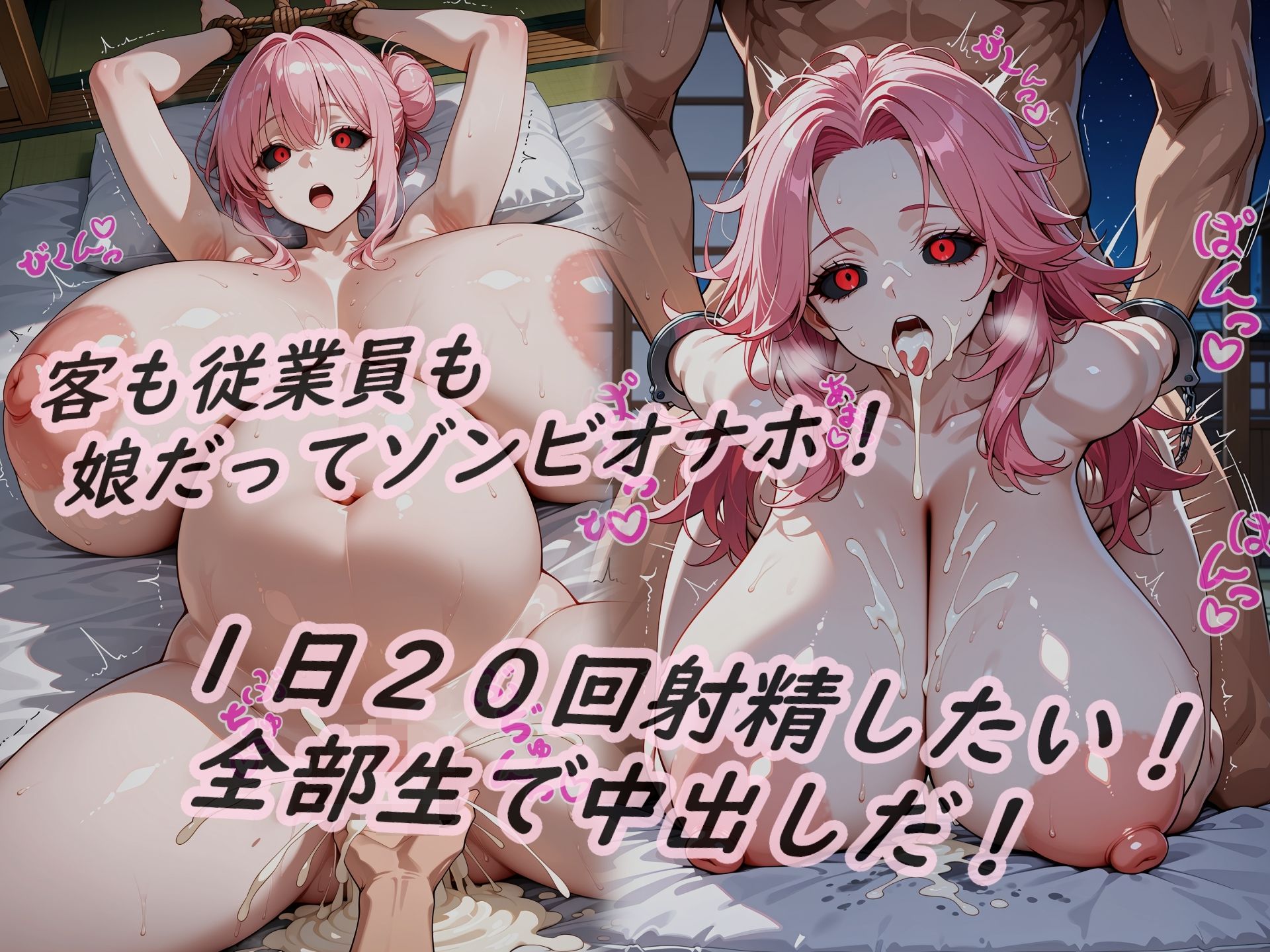 イラストノベル『亡者の溢れる世界で孕んだ未亡人を…』 サンプル画像4