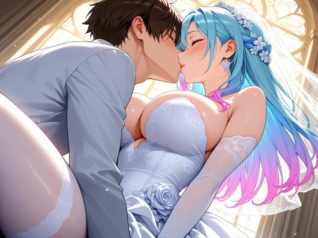 ウェディングドレスの花嫁で、ひとぬきっ サンプル画像2