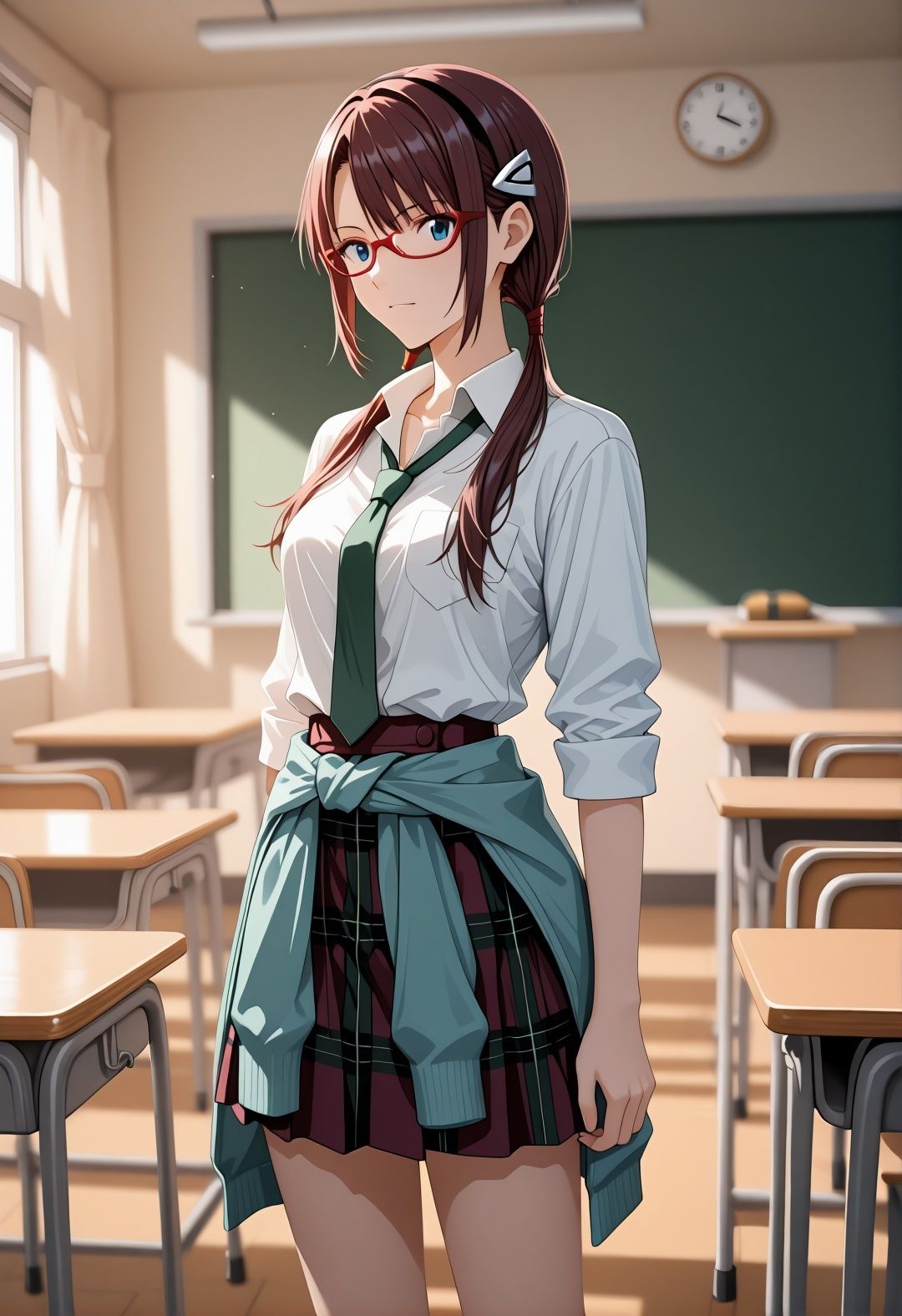 エ〇ァパロディ真〇波マ〇〇〇凌●教室プールトイレ巨乳眼鏡少女複数プレイ調教CG集 サンプル画像2