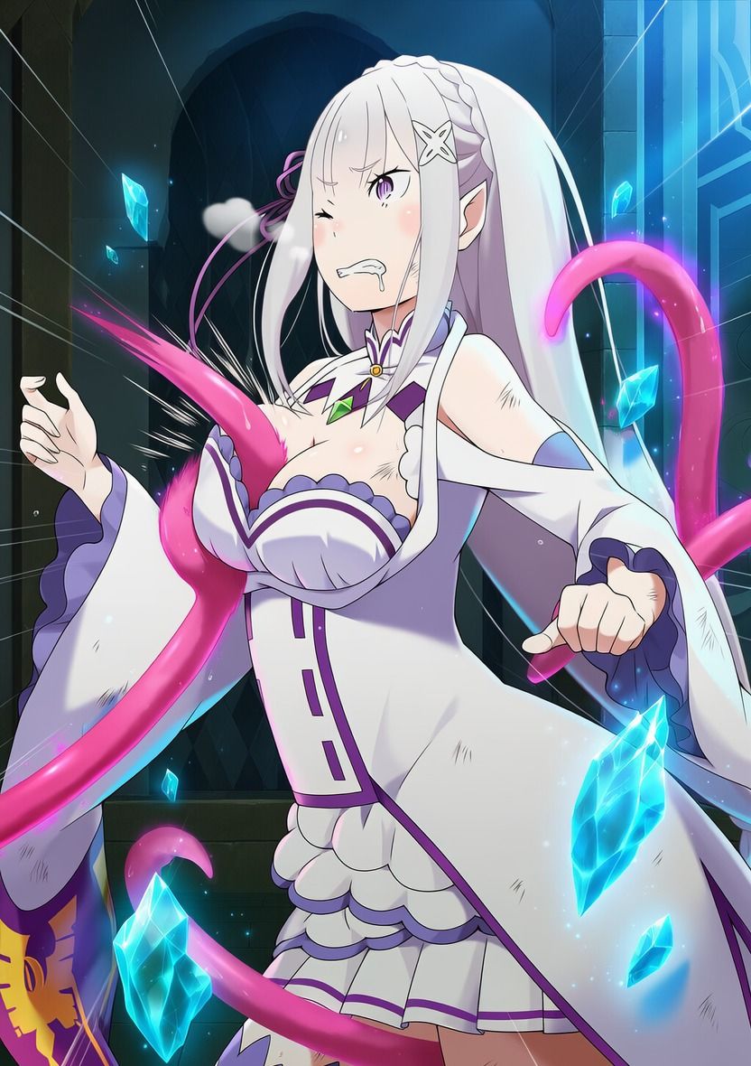 エミリ● vs ぬるぬる触手 サンプル画像5