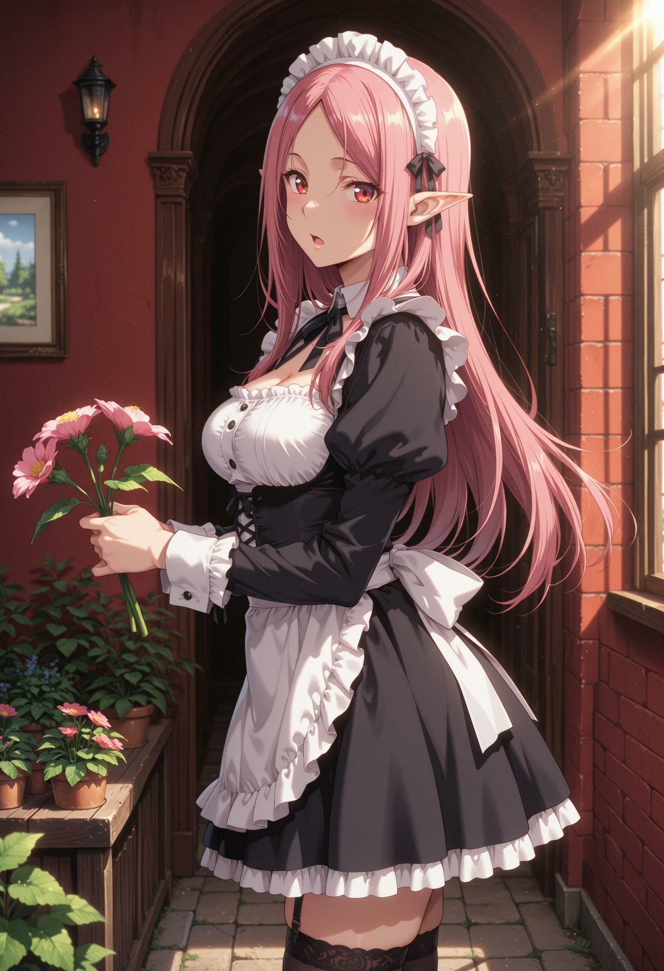 エルフのメイドさんの誘惑3 サンプル画像1