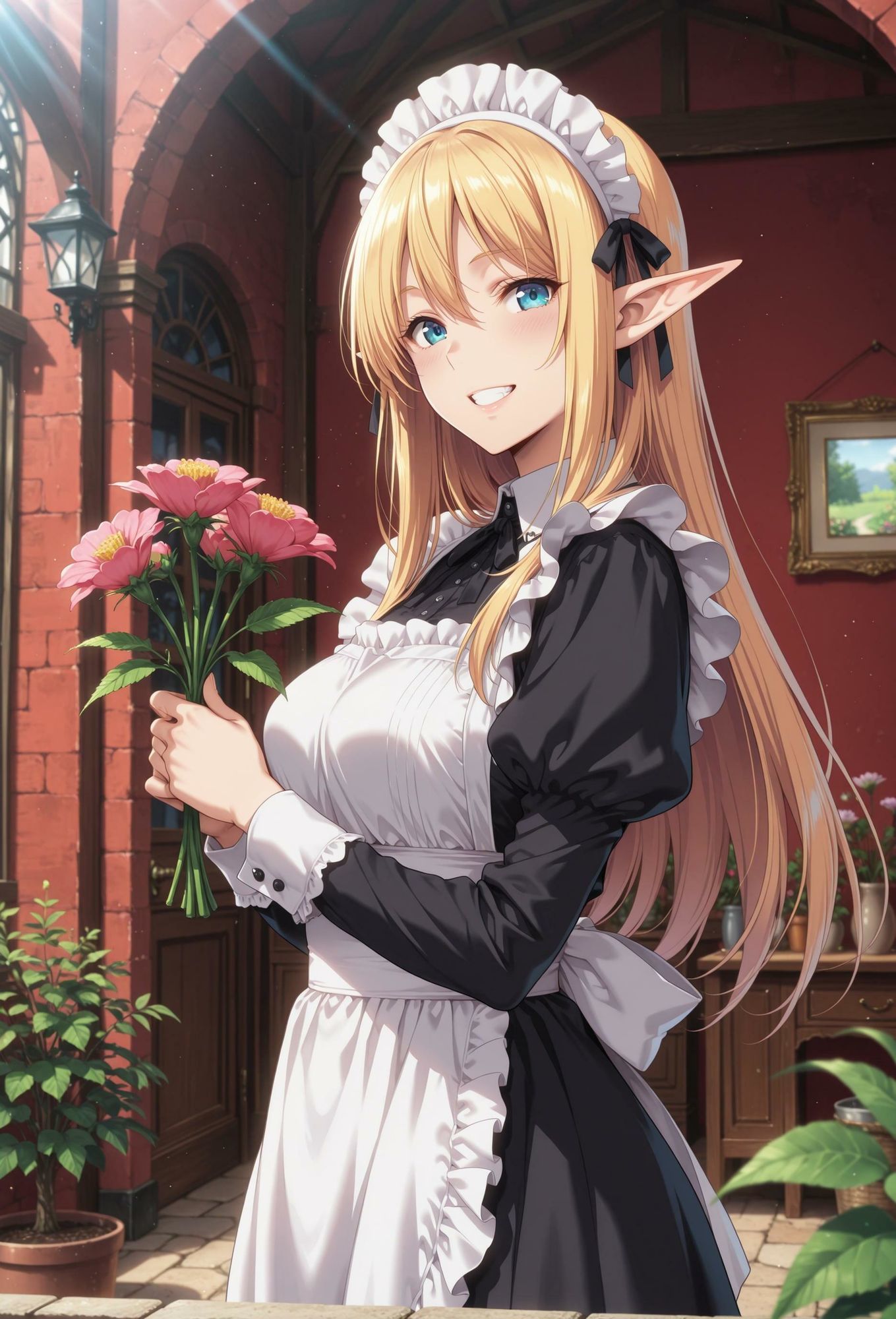 エルフのメイドさんの誘惑4 サンプル画像1