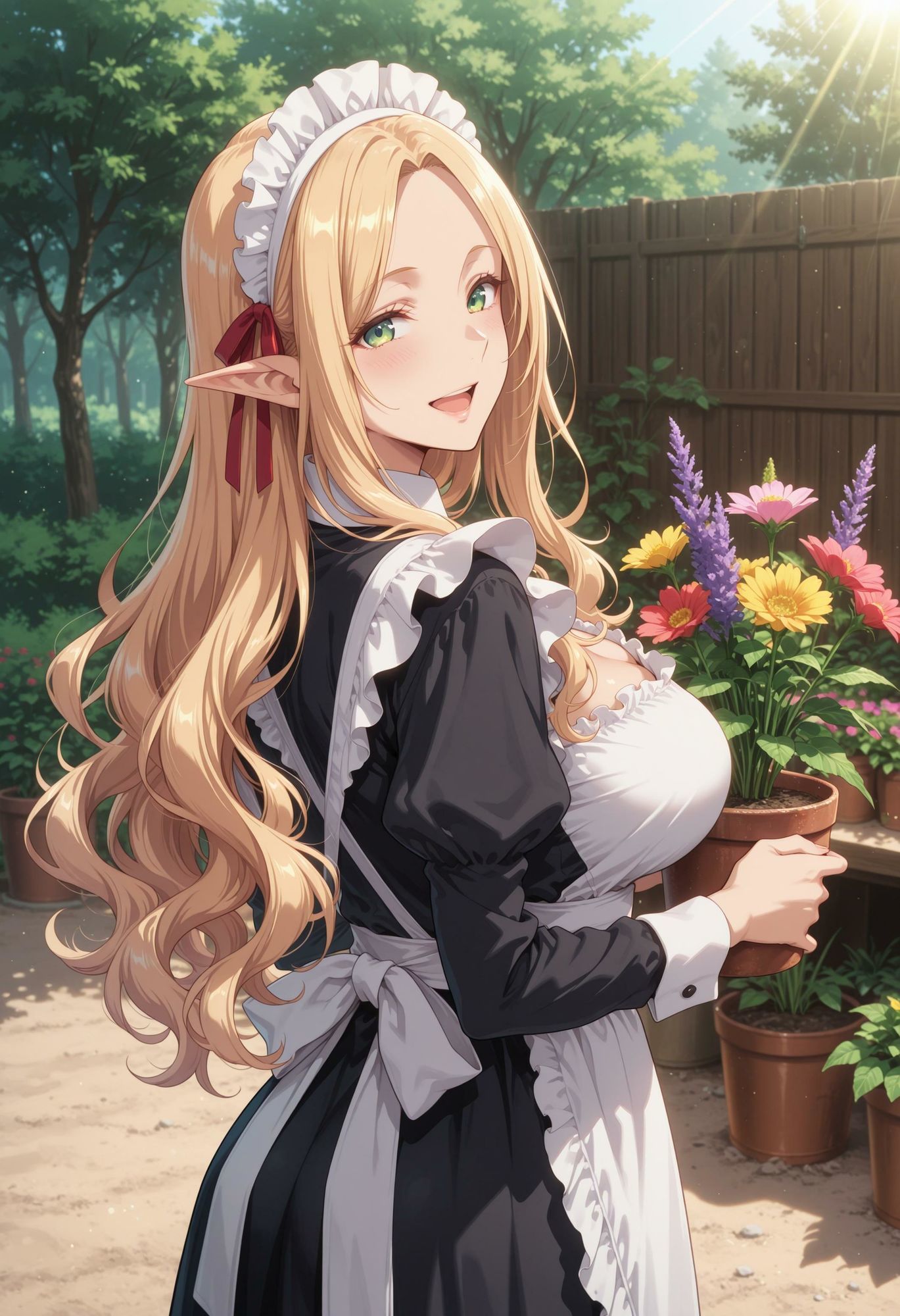 エルフのメイドさんの誘惑5 サンプル画像1
