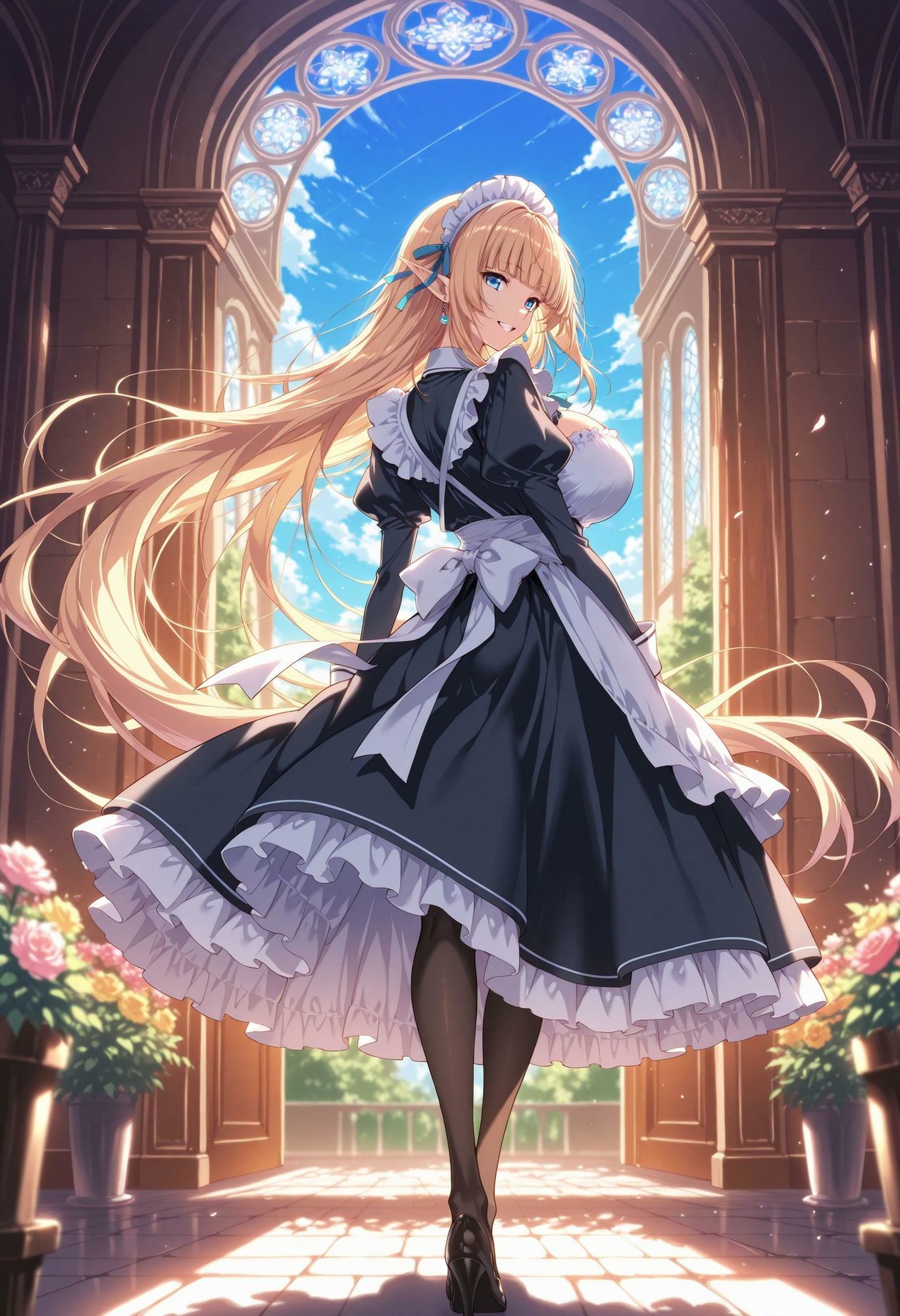 エルフのメイドさんの誘惑6 サンプル画像1