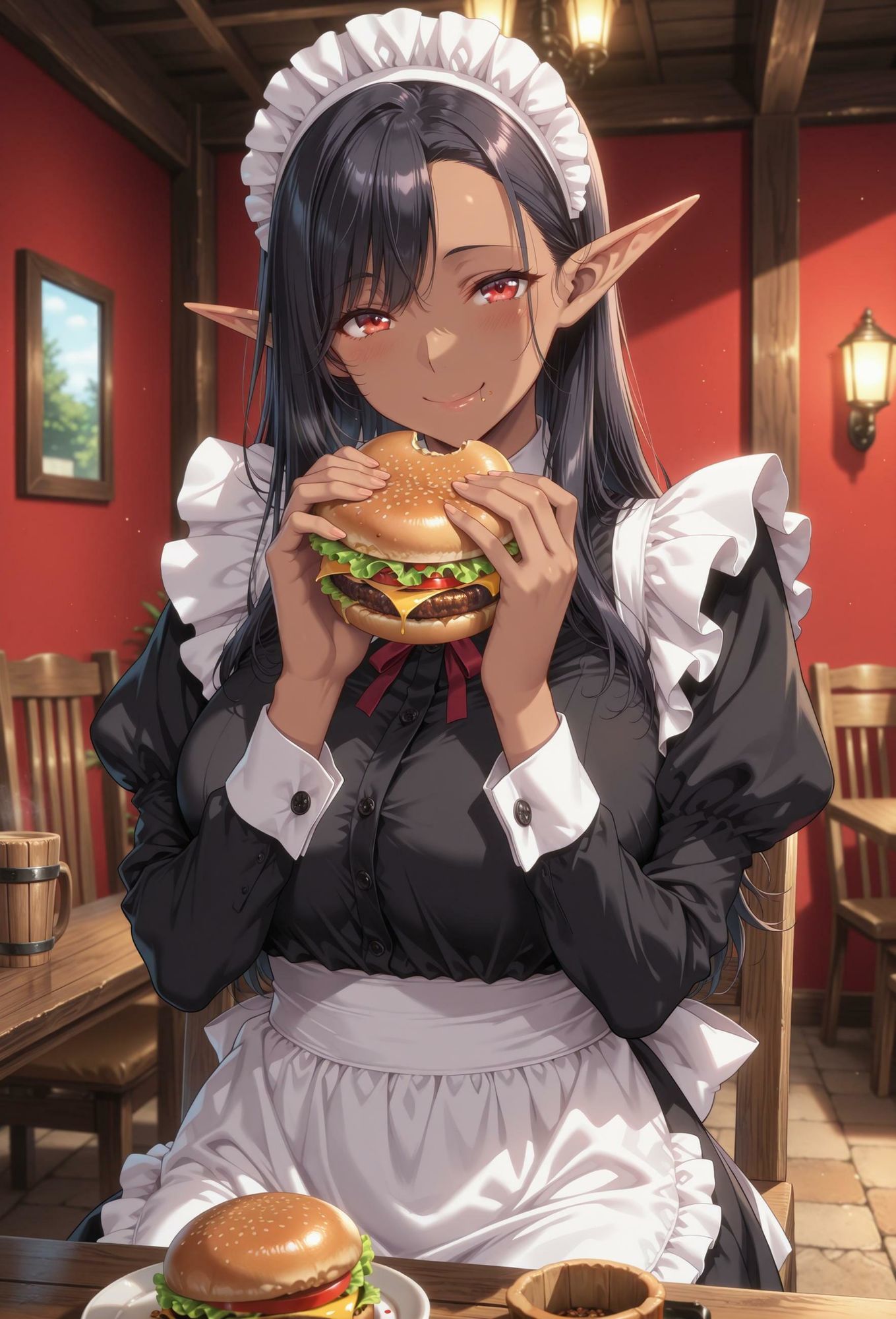 エルフのメイドさんの誘惑7 サンプル画像1