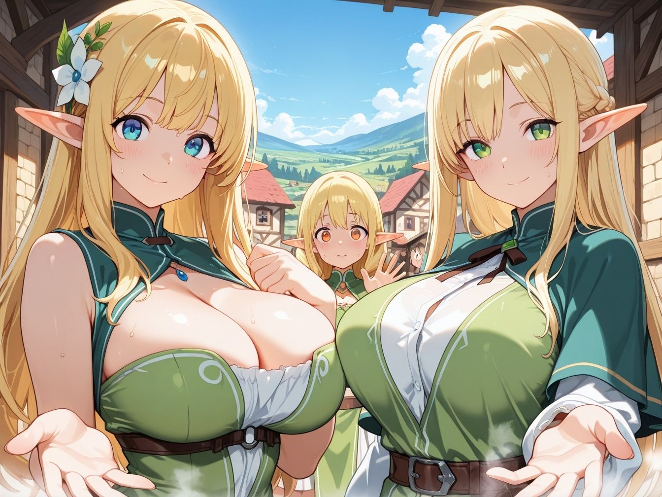 エルフの里へようこそ！エルフ達のエッチなおもてなしver・2 サンプル画像6