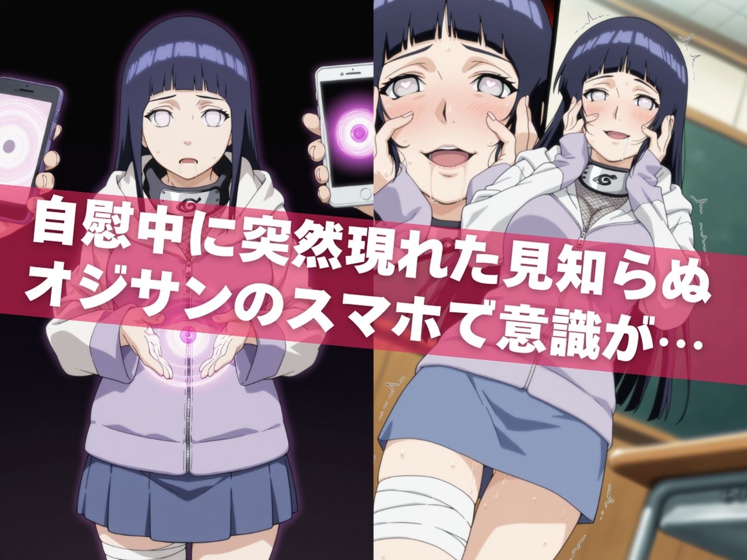 オナニー覗かれ、寝取られて  N●RUTO 〜 学校編 〜 おじさんに暴かれた秘密 サンプル画像4