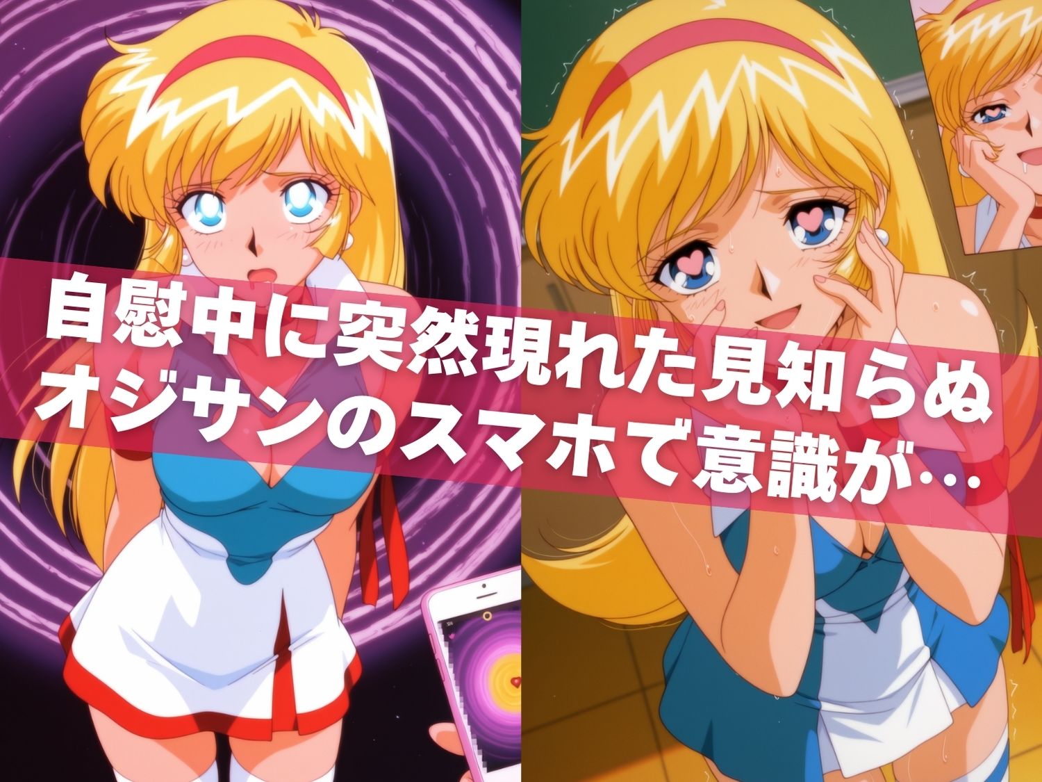 オナニー覗かれ、寝取られて  キュ●ティーハニー 〜 学校編 〜 おじさんに暴かれた秘密 サンプル画像4