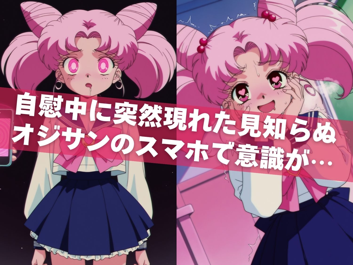 オナニー覗かれ、寝取られて  セーラ●ムーン（vol.2） 〜 学校編 〜 おじさんに暴かれた秘密 サンプル画像4