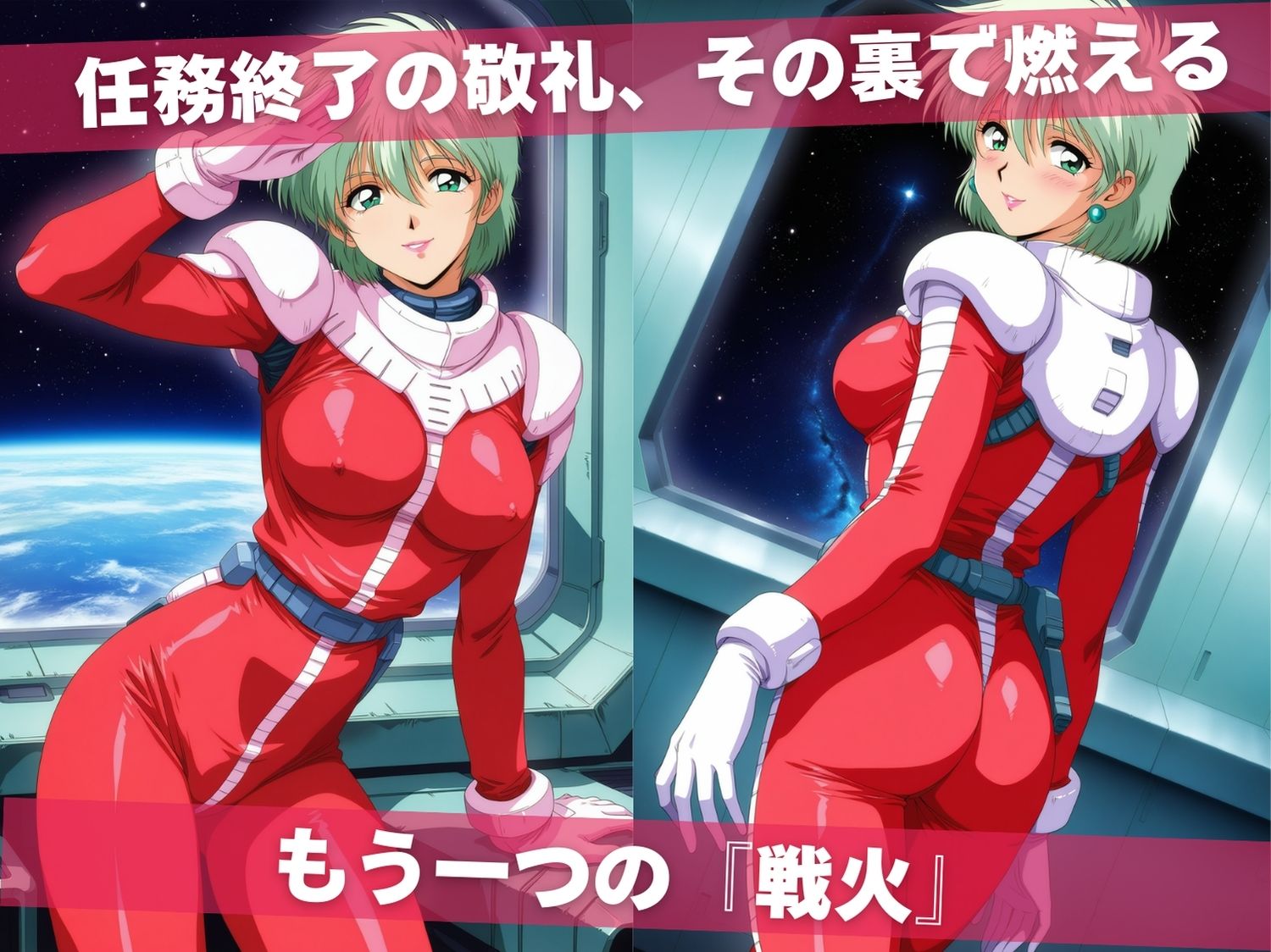 オナニー覗かれ寝取られて  機動戦士ガ●ダム 第08MS小隊 〜 宇宙編 〜 おじさんに暴かれた秘密 サンプル画像1