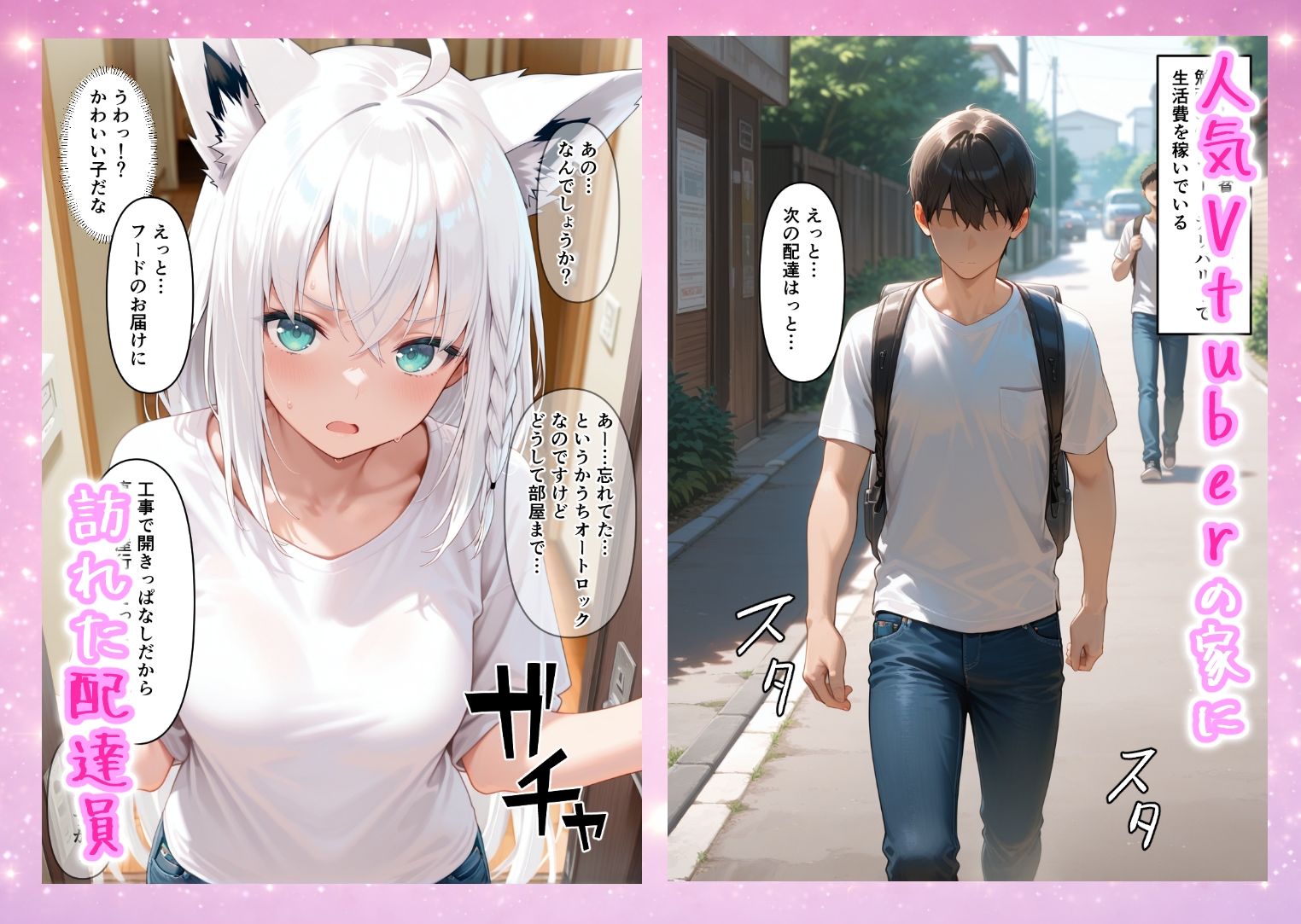 キツネ編-推しのVtuberとナマえっち 配信中に喘ぎ声 たっぷり中出し サンプル画像1