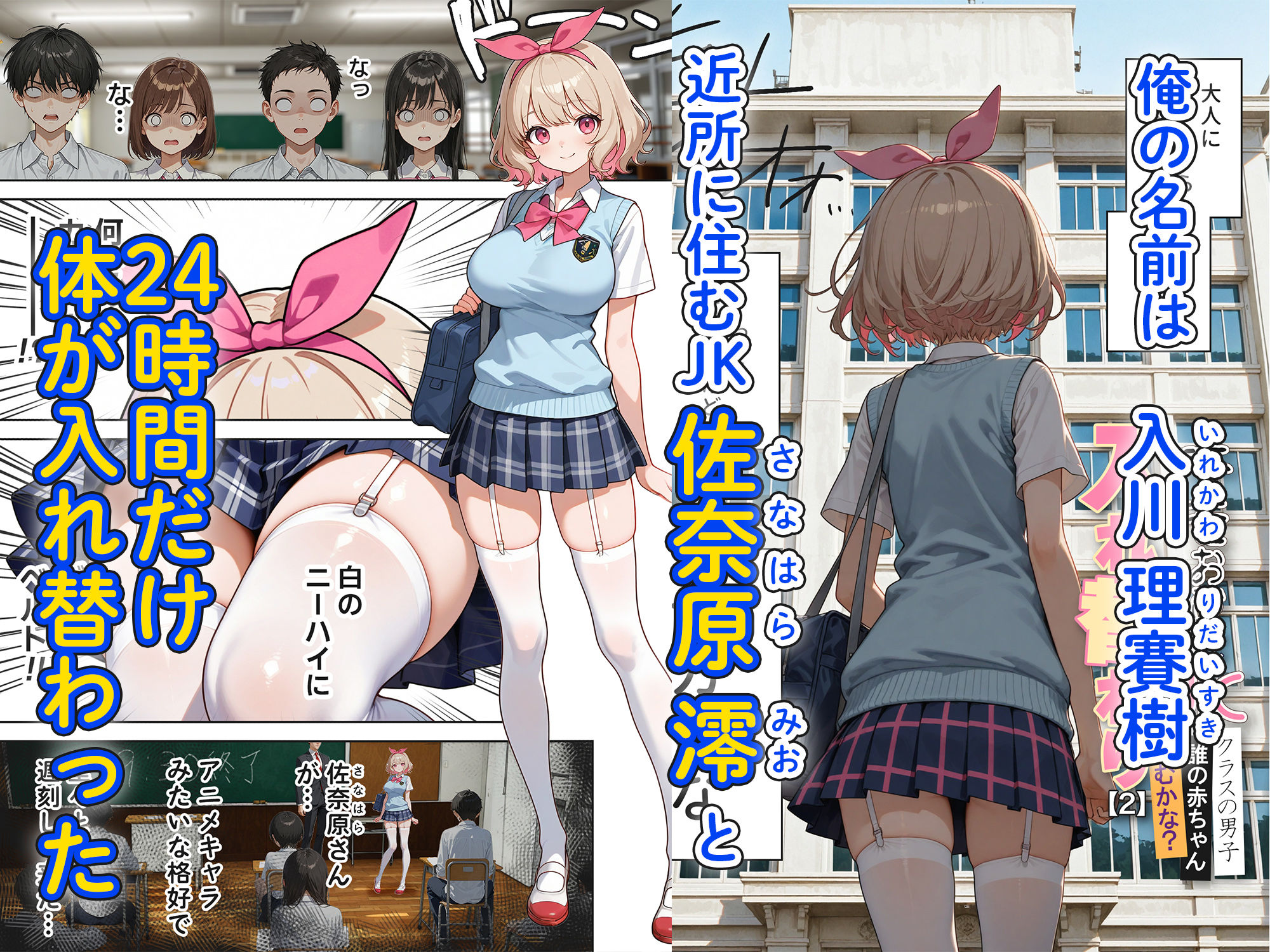 キモおじ⇔JK入れ替わり【2】クラスの男子誰の赤ちゃん孕むかな？ サンプル画像1