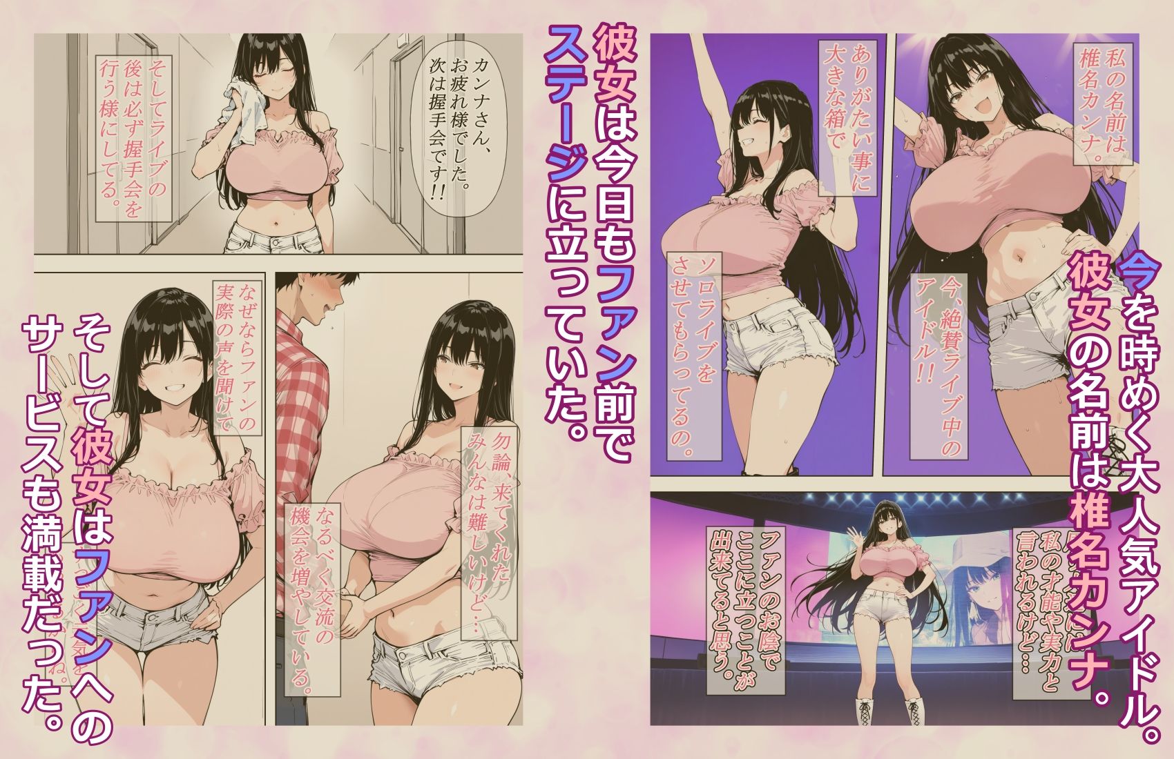 キモオタが推しの巨乳アイドルに憑依したのでラブラブド変態オナニーするお話。 サンプル画像1