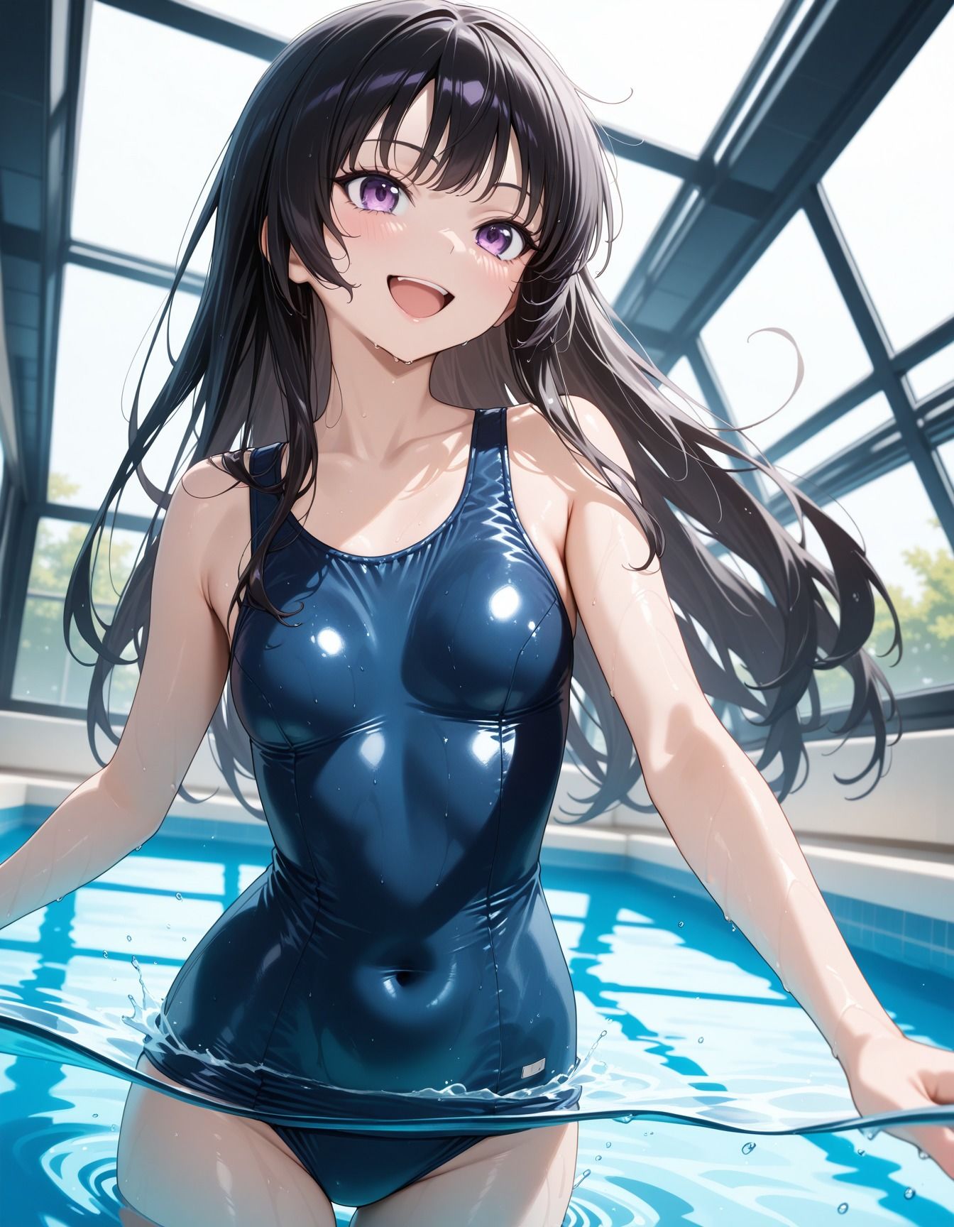 キモ男にプールで犯●れた少女 サンプル画像3