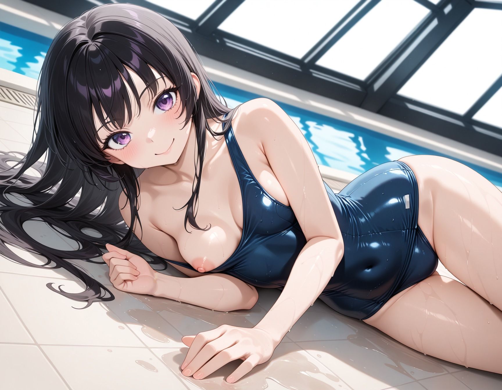 キモ男にプールで犯●れた少女 サンプル画像4