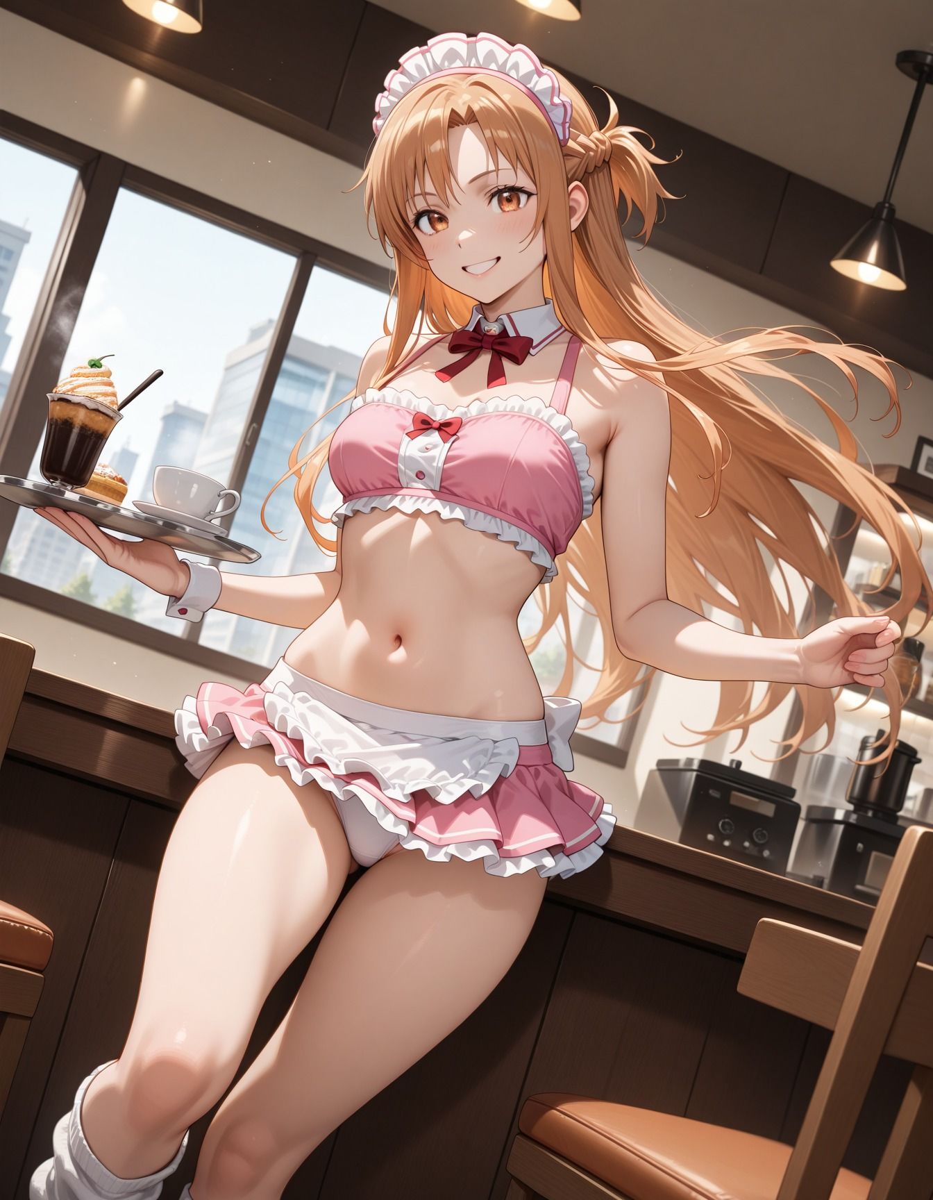 キモ男達に輪●されたカフェ店員 サンプル画像1
