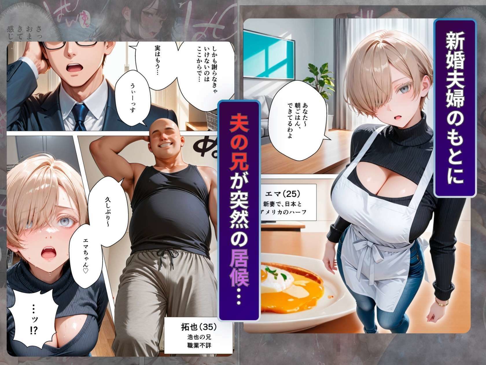 キモ義兄と強●同居〜初めてのデカチンで汗だく本気セックス、乳首ビンビン放尿アクメに堕ちた新妻〜 サンプル画像1
