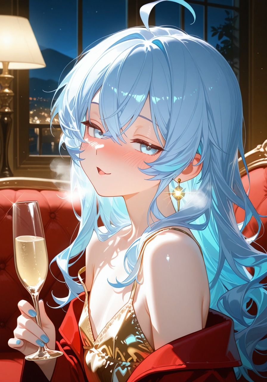 キャバ嬢男の娘ちゃんの離席中ひとりえっち！ サンプル画像1