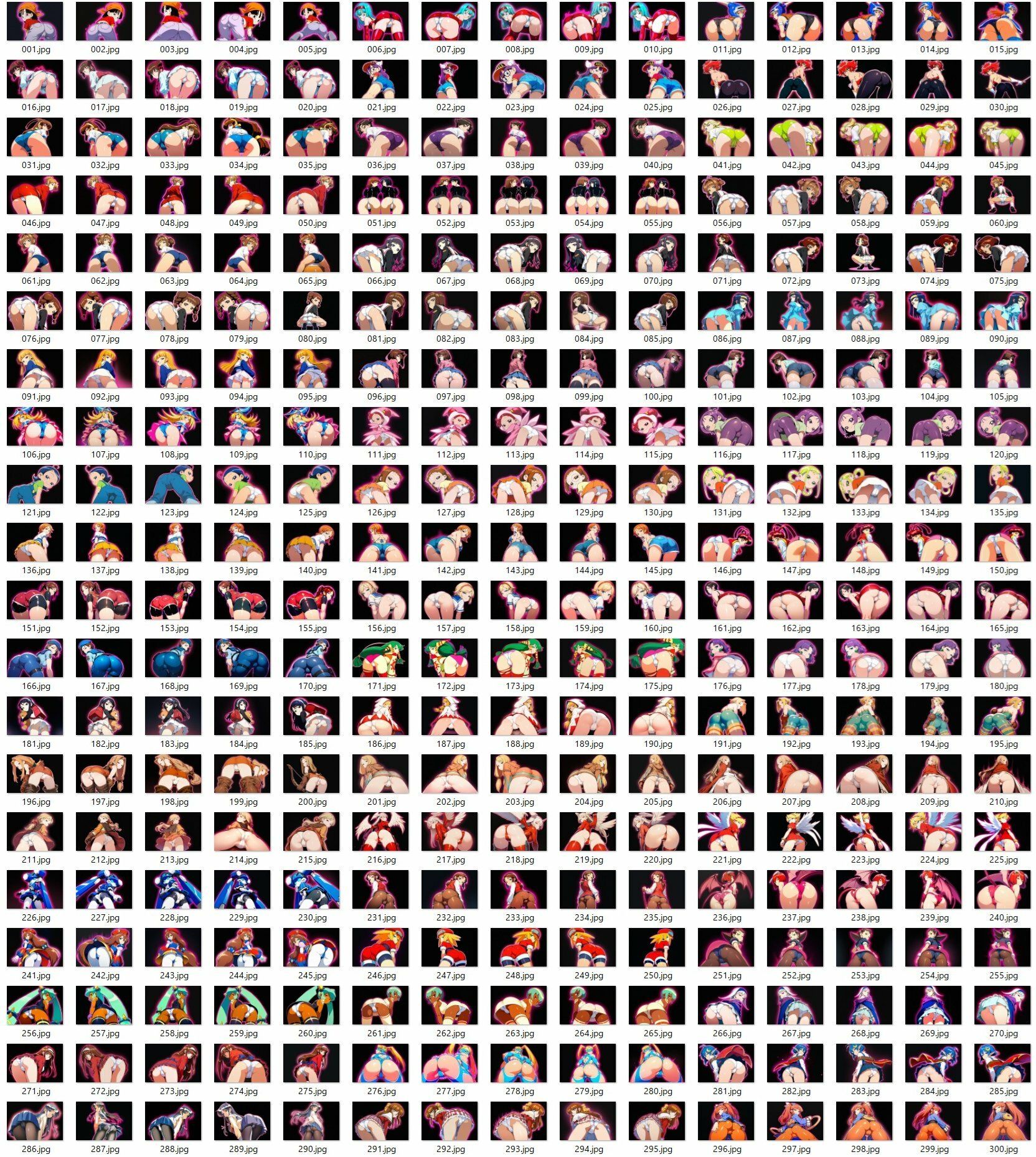 キャラ色々お尻見抜き 4 サンプル画像1