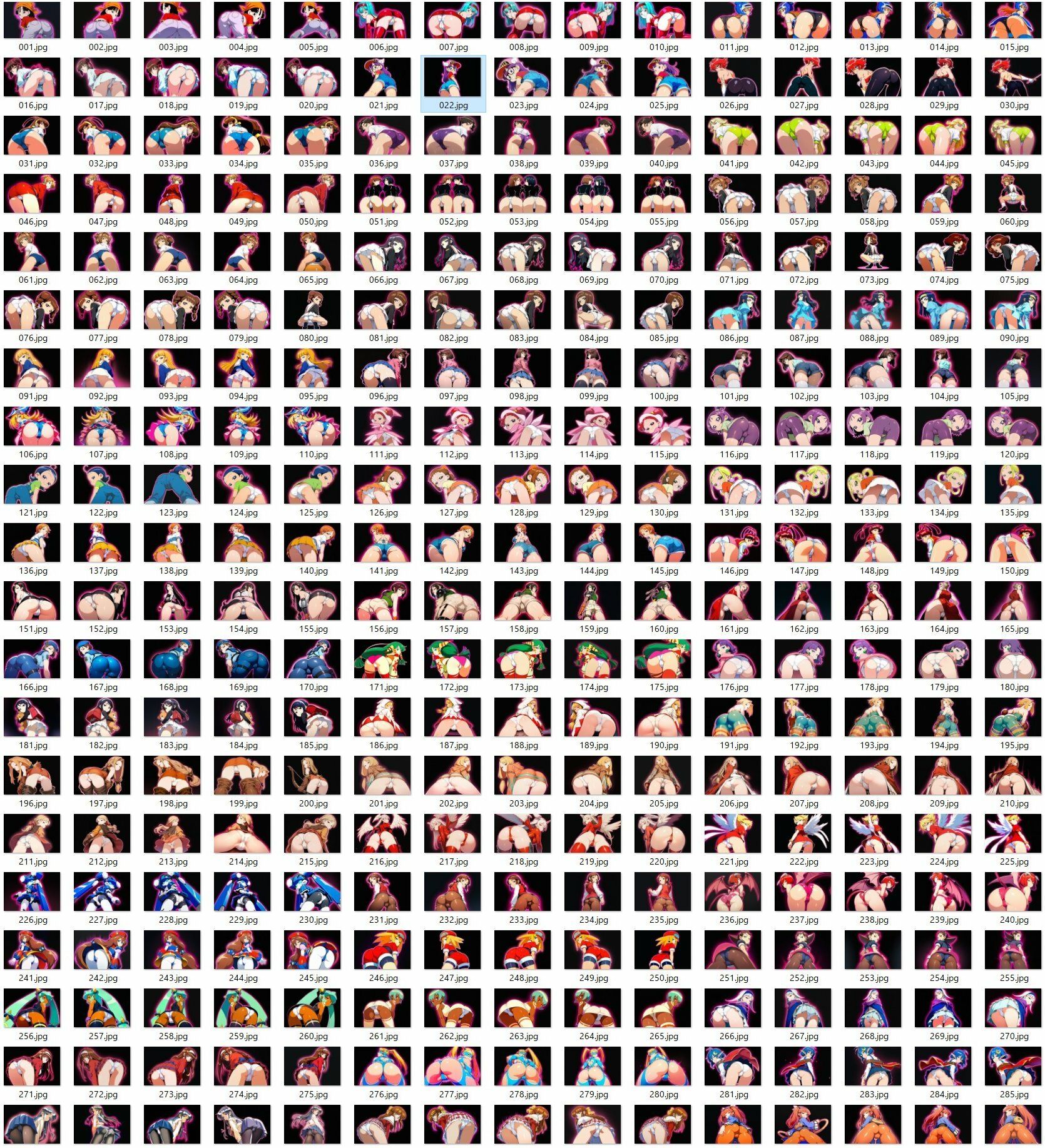 キャラ色々お尻見抜き4 サンプル画像1