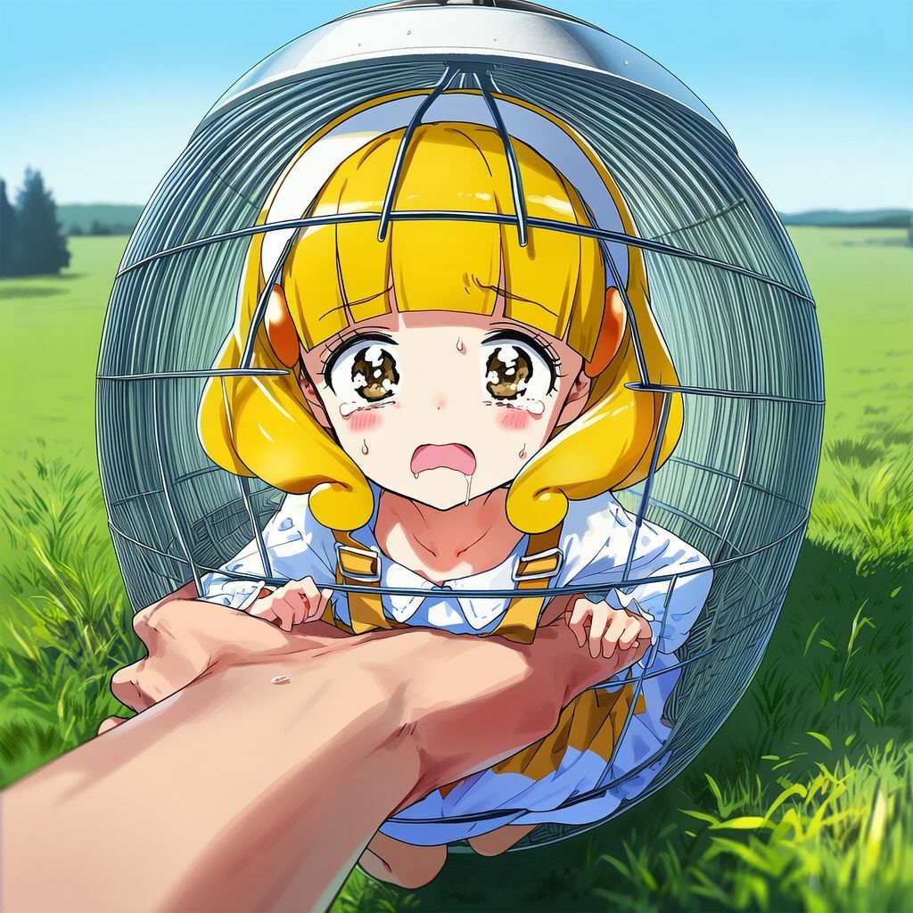 キュ〇・ピ〇ス（黄〇や〇い） 緊縛・拘束・小人化CG集 サンプル画像3