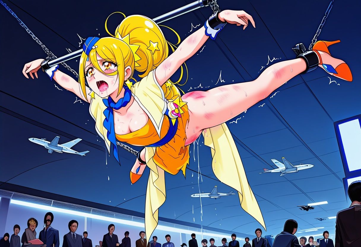 キュ〇・マ〇ェリ・ア〇ール・エ〇ワール  緊縛・拘束CG集 サンプル画像1