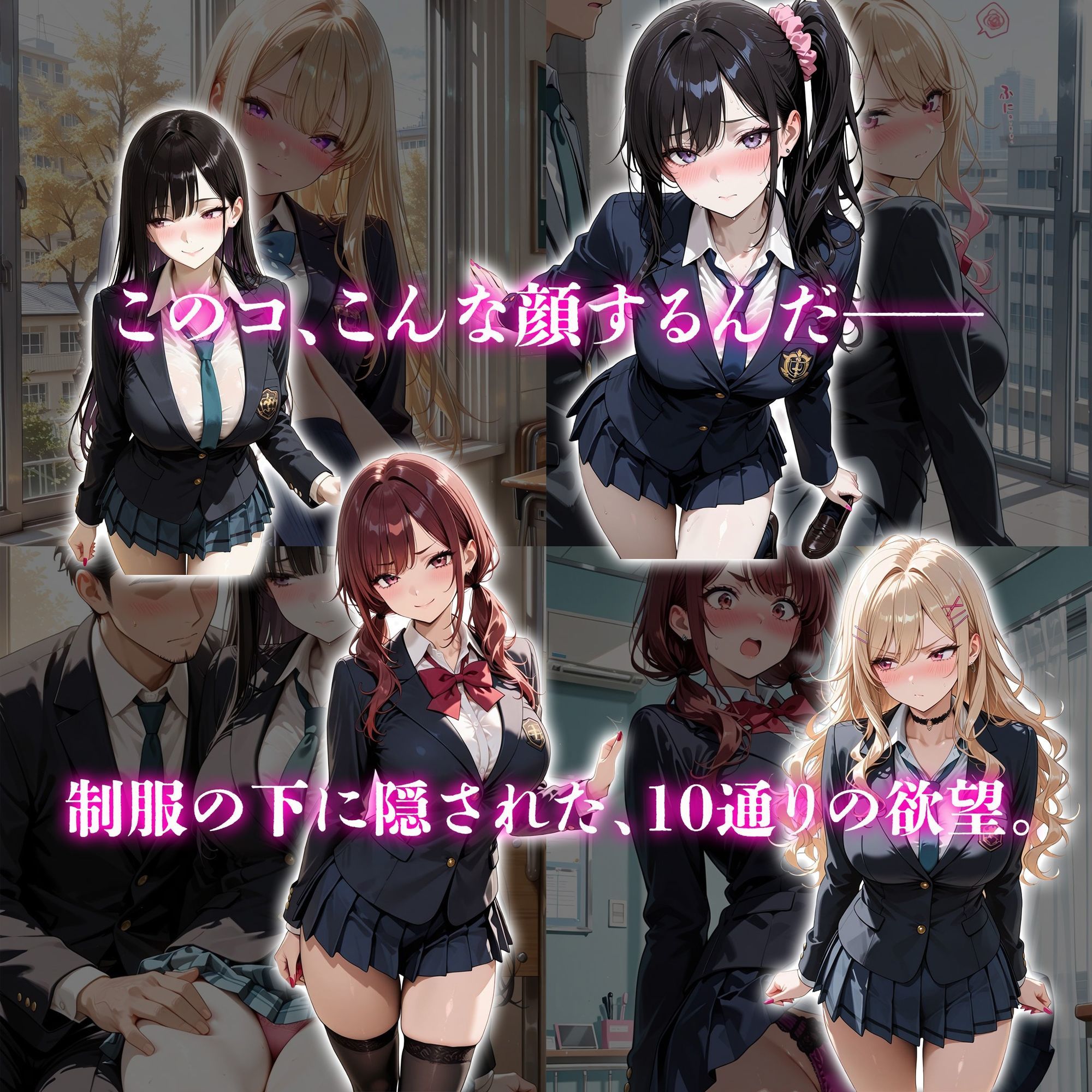 ギャルJK達を欲望のままに  射精し放題の濃厚女学園 サンプル画像4