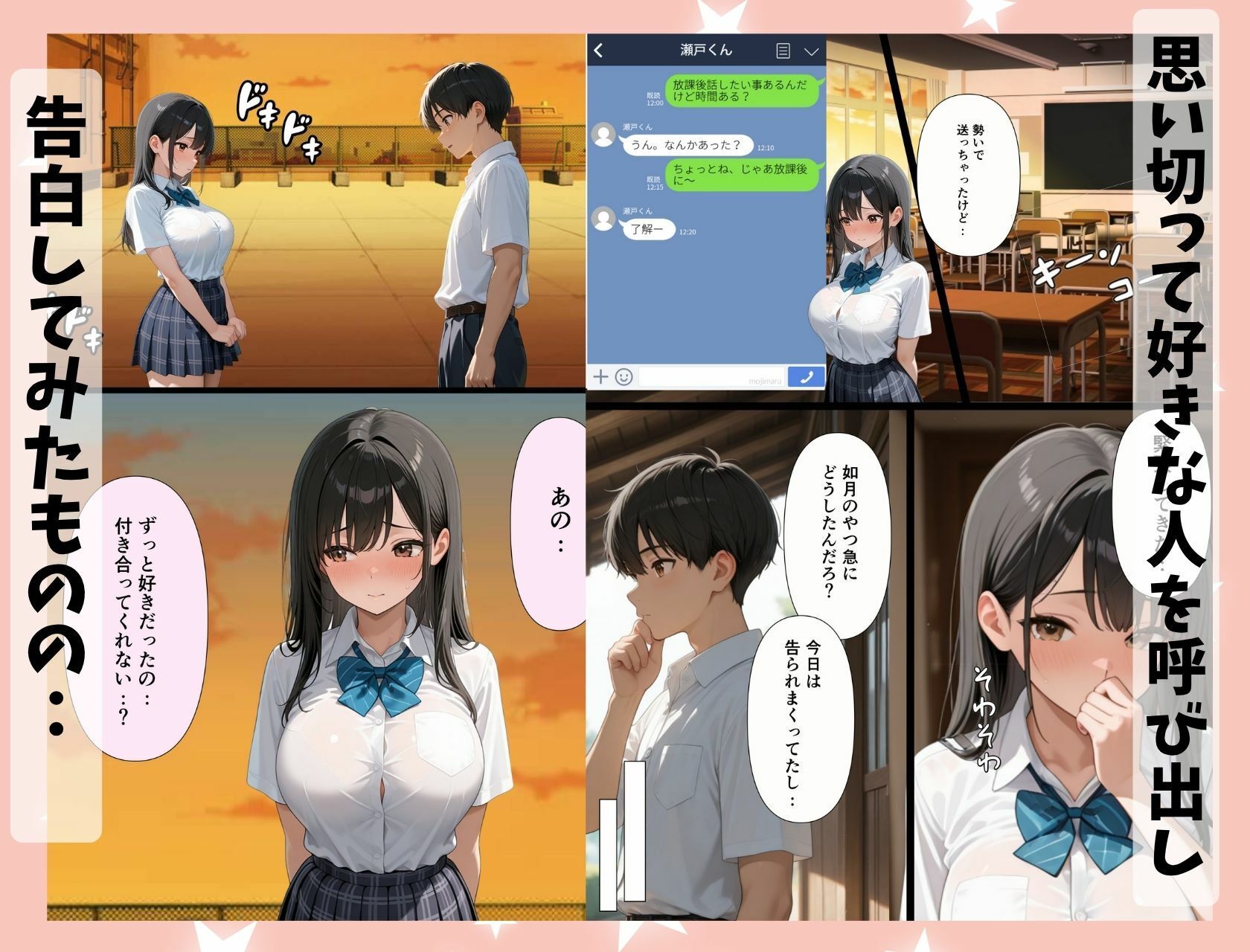 ギャルなぎさちゃん。黒髪清楚系にイメチェンし一途なご奉仕セックスで本命彼女に昇格しちゃう話 サンプル画像2