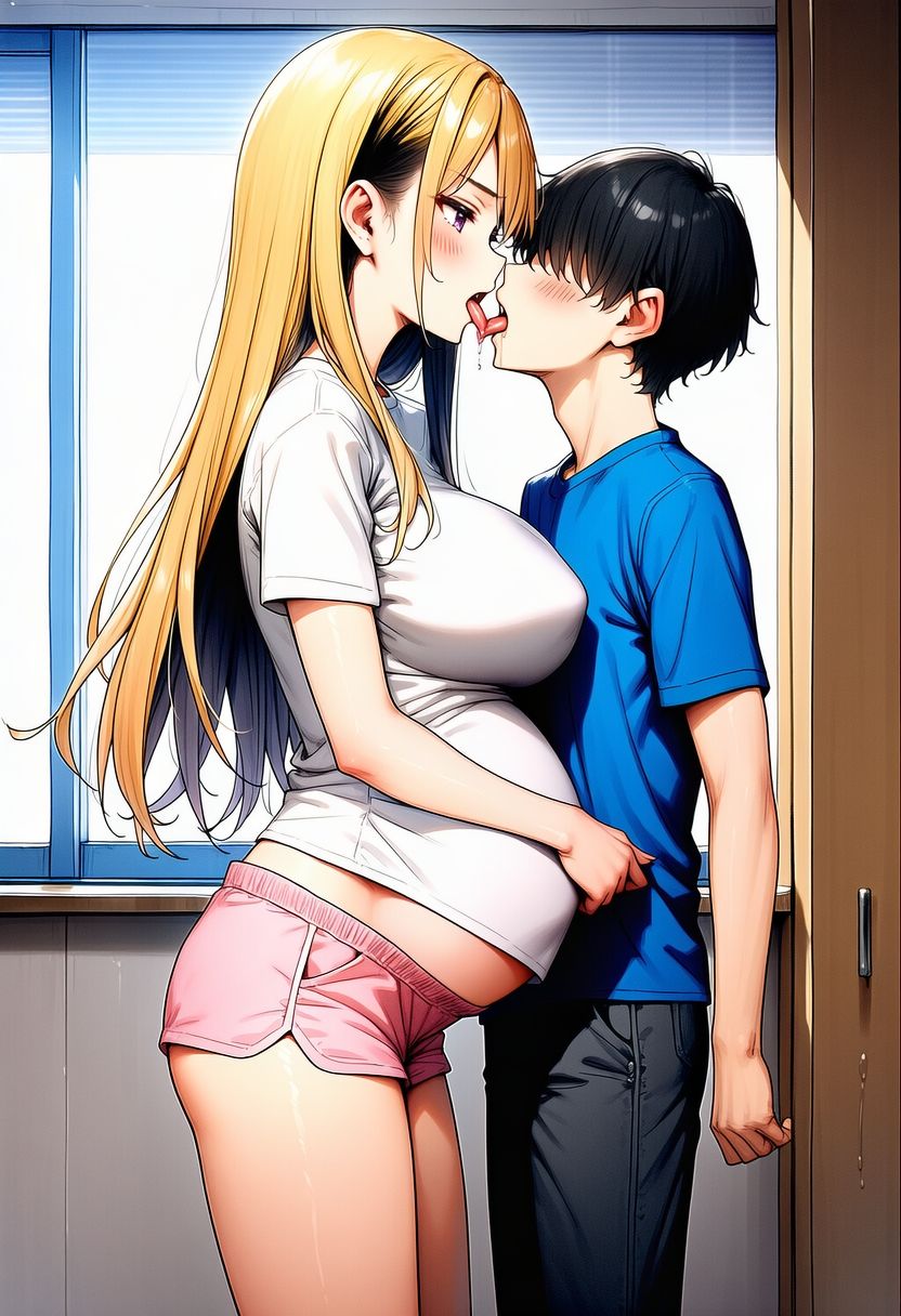 ギャルのクラスメートとsexして妊娠させて出産させてを2回 サンプル画像10