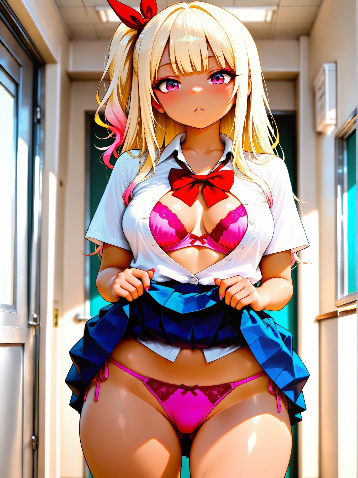 ギャルのパンティが見たい【制服×生脚編】 サンプル画像2