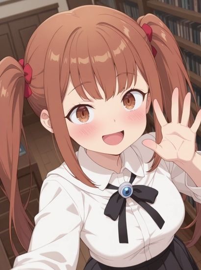 ギルドの受付嬢ですが、残業は嫌なのでボスをソロ討伐しようと思いますのライラから送られてきた自撮り写真 サンプル画像1