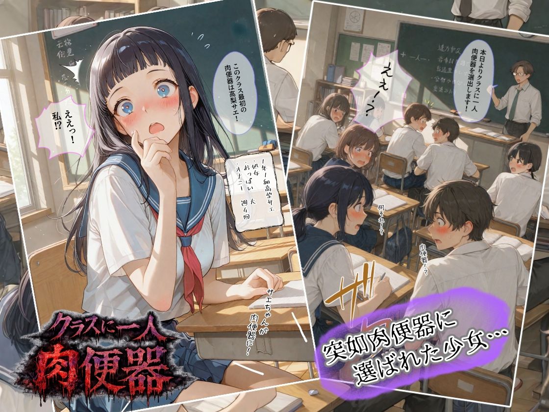 クラスに一人肉便器 サンプル画像1