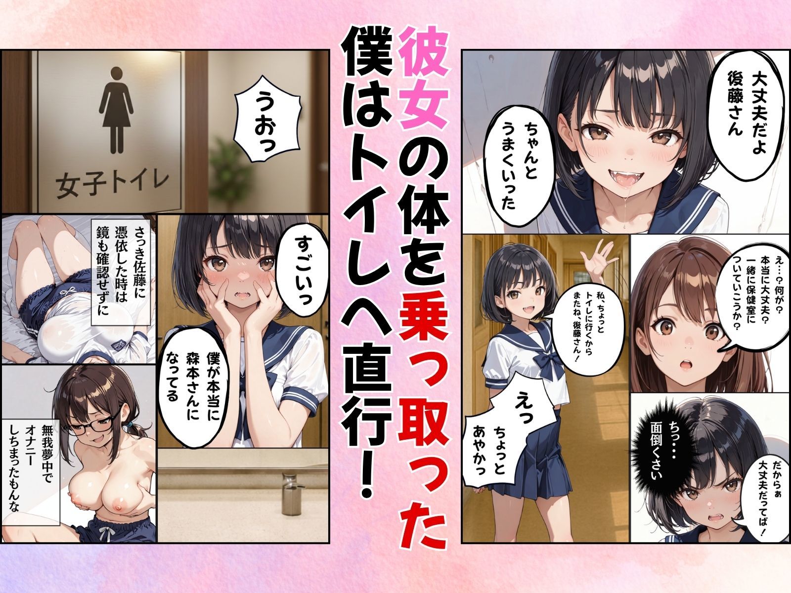 クラスのアイドルに憑依してむちゃくちゃオナニー＆セックスした話 サンプル画像3
