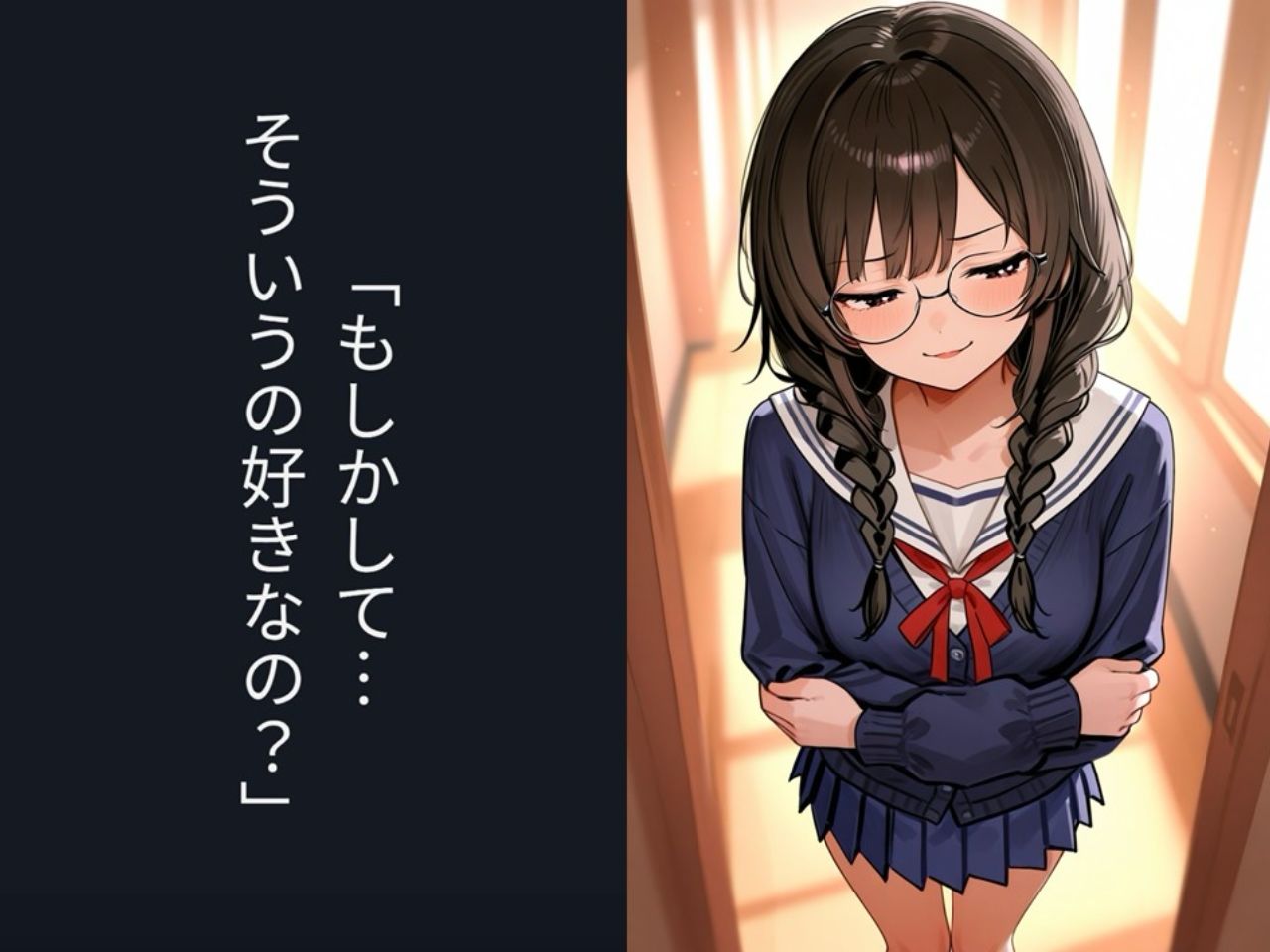 クラスの地味で大人しい眼鏡女子にマゾバレして何度も搾精される話 サンプル画像10